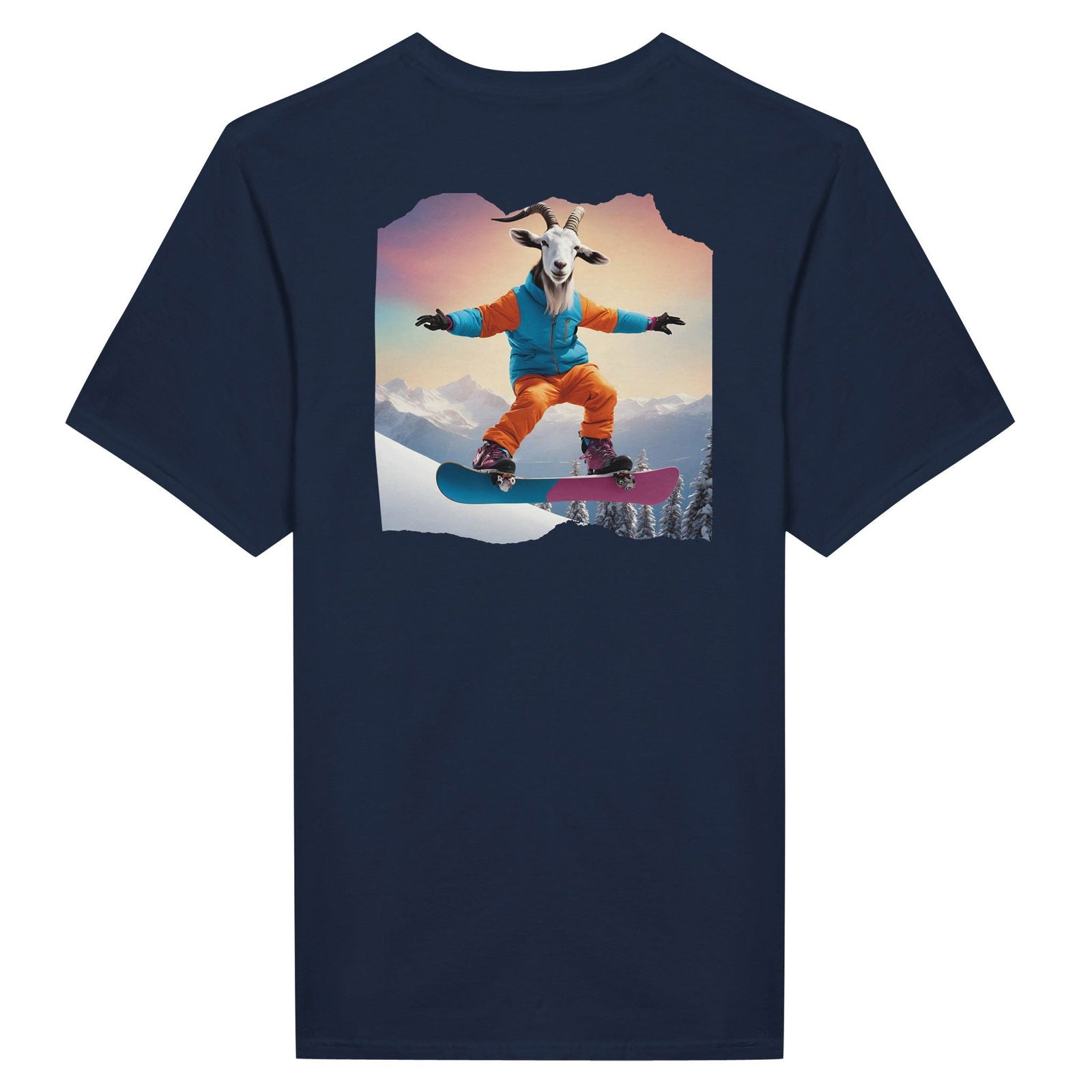 Powder Play Goat | T-Shirt Unisex - Tshirt-Fabriek.nl