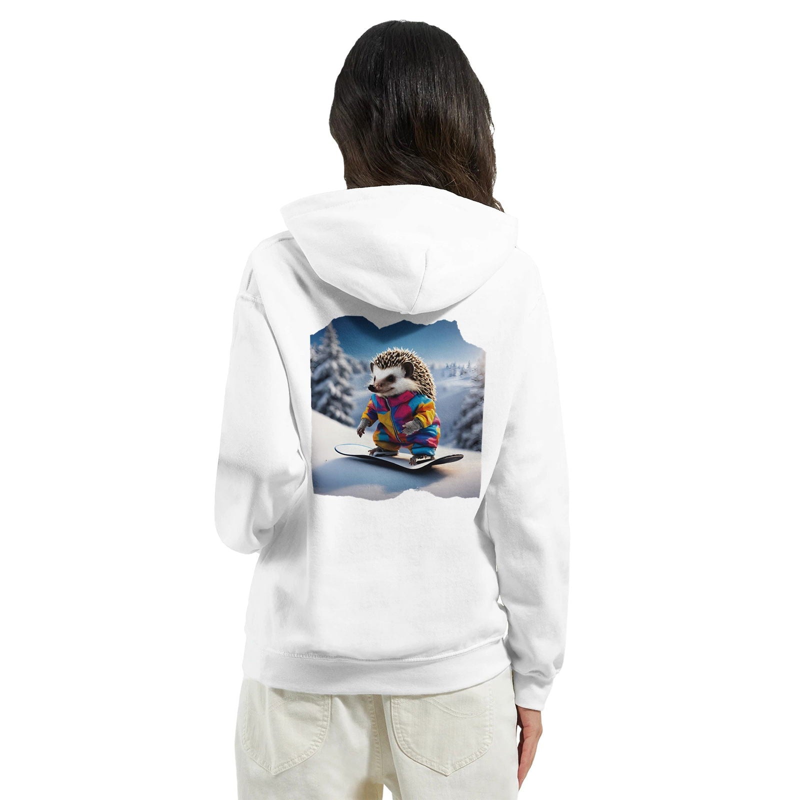 Powder Play Hedgehog | Hoodie Unisex - Tshirt-Fabriek.nl