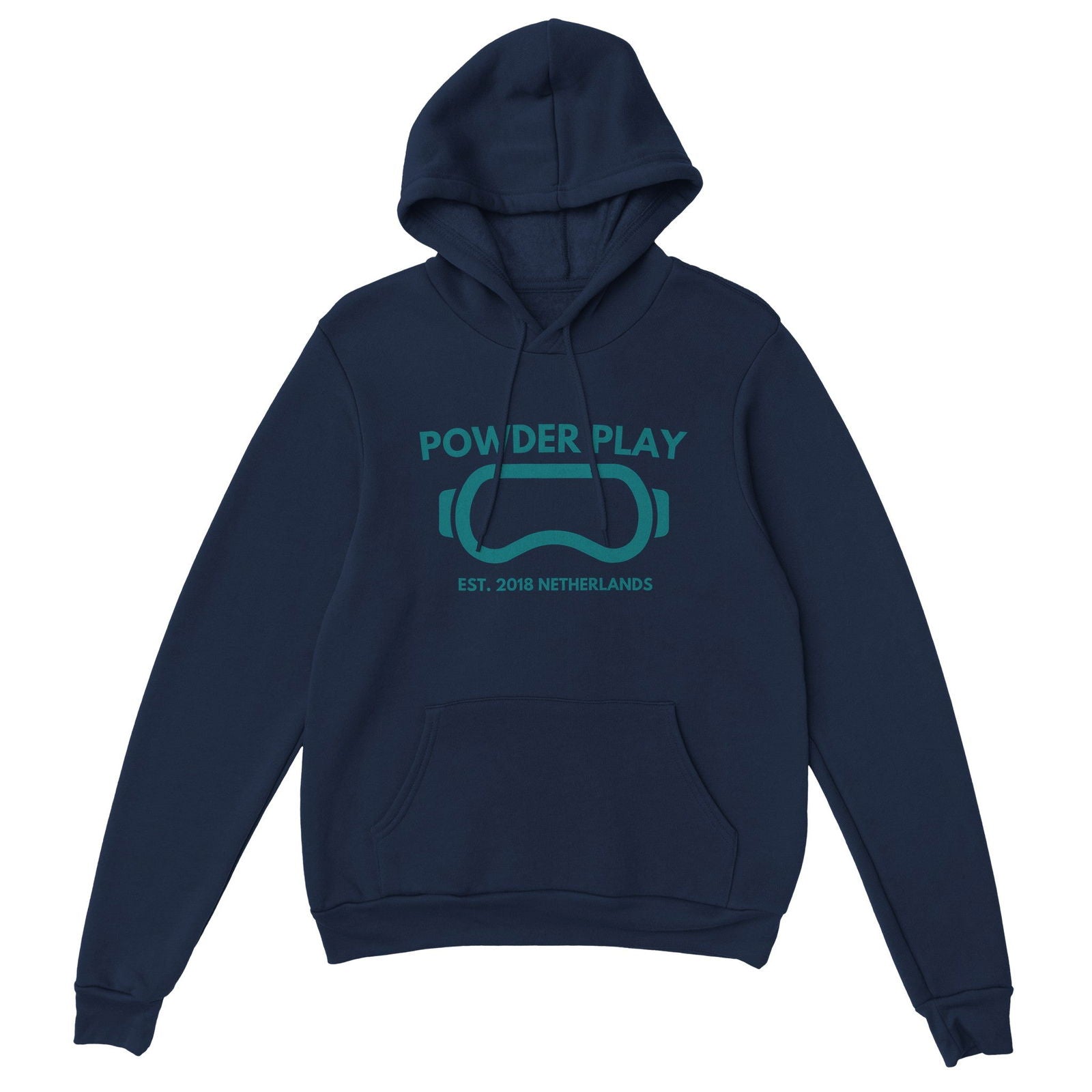 Powder Play Hippo | Hoodie Unisex - Tshirt-Fabriek.nl