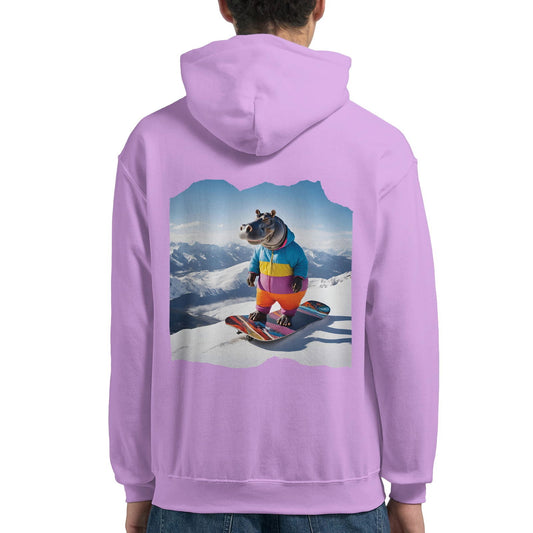 Powder Play Hippopotamus | Hoodie Unisex - Tshirt-Fabriek.nl