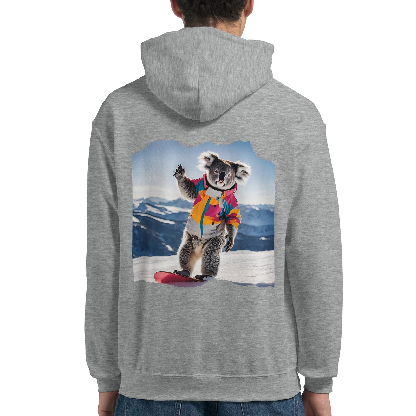 Powder Play Koala | Hoodie Unisex - Tshirt-Fabriek.nl