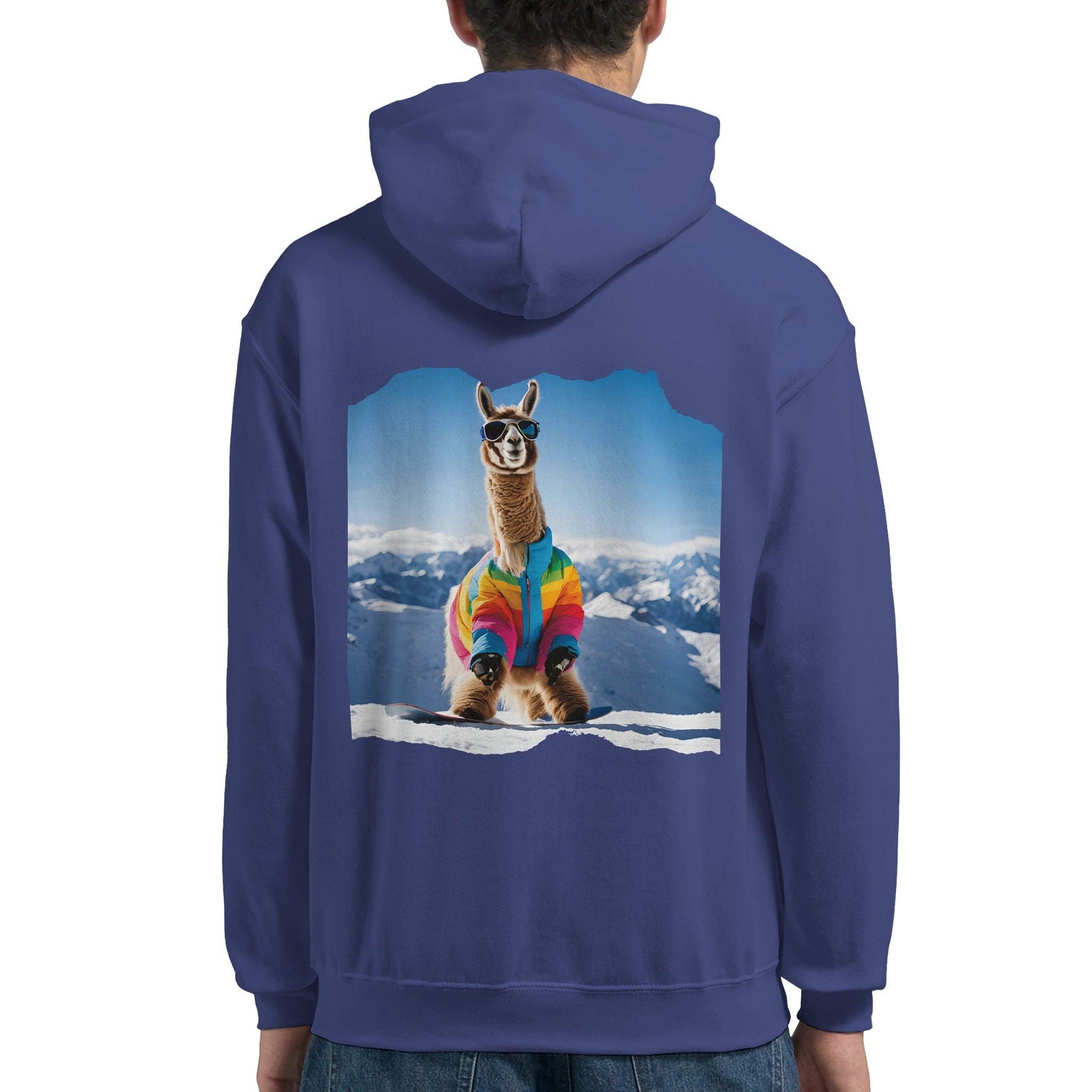 Powder Play Lama | Hoodie Unisex - Tshirt-Fabriek.nl