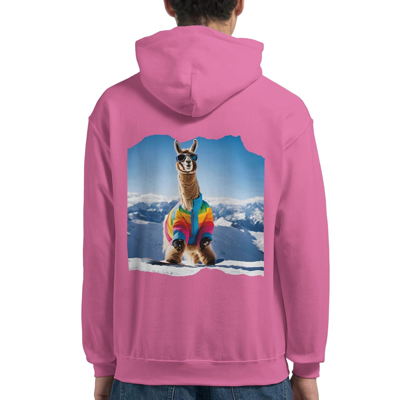 Powder Play Lama | Hoodie Unisex - Tshirt-Fabriek.nl