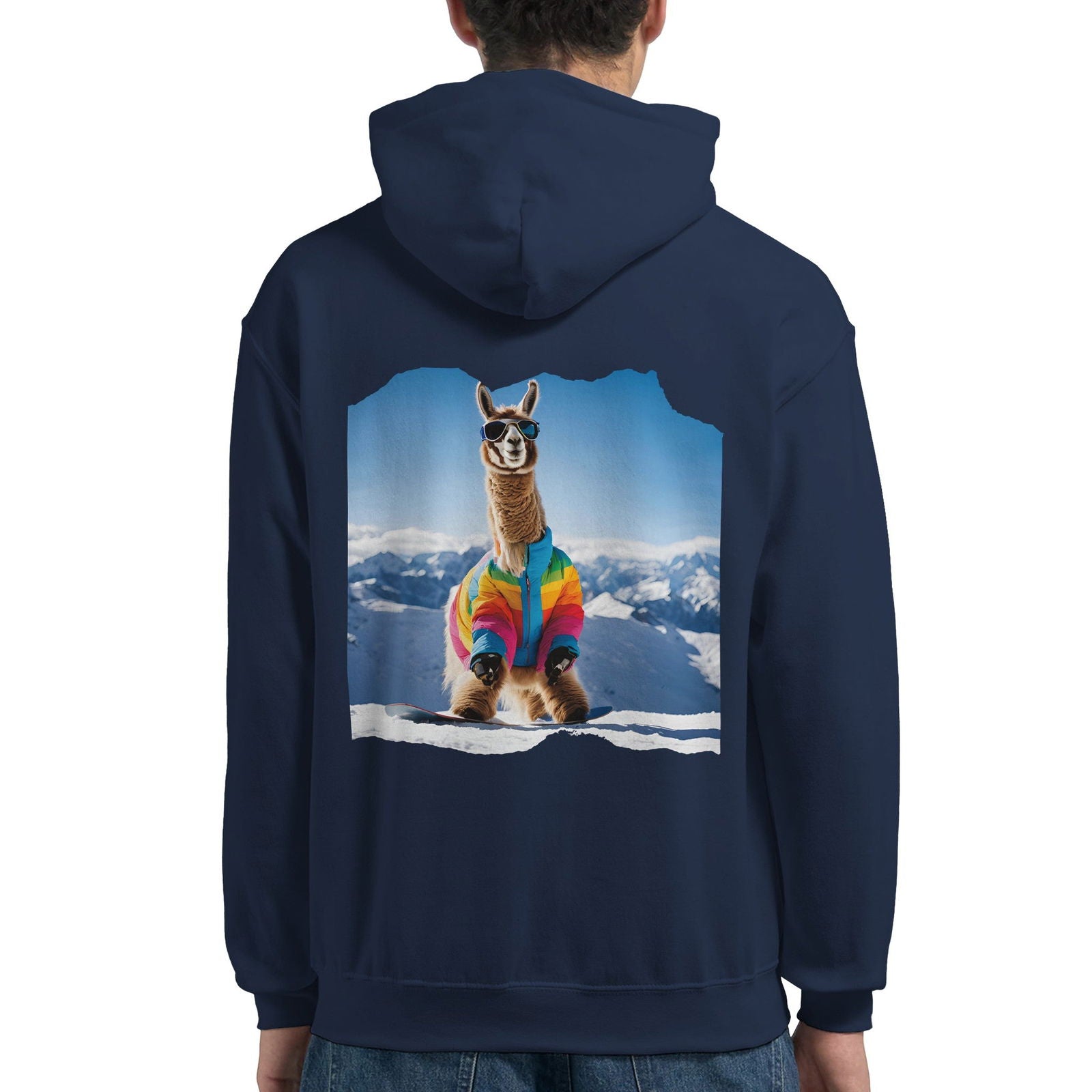 Powder Play Lama | Hoodie Unisex - Tshirt-Fabriek.nl