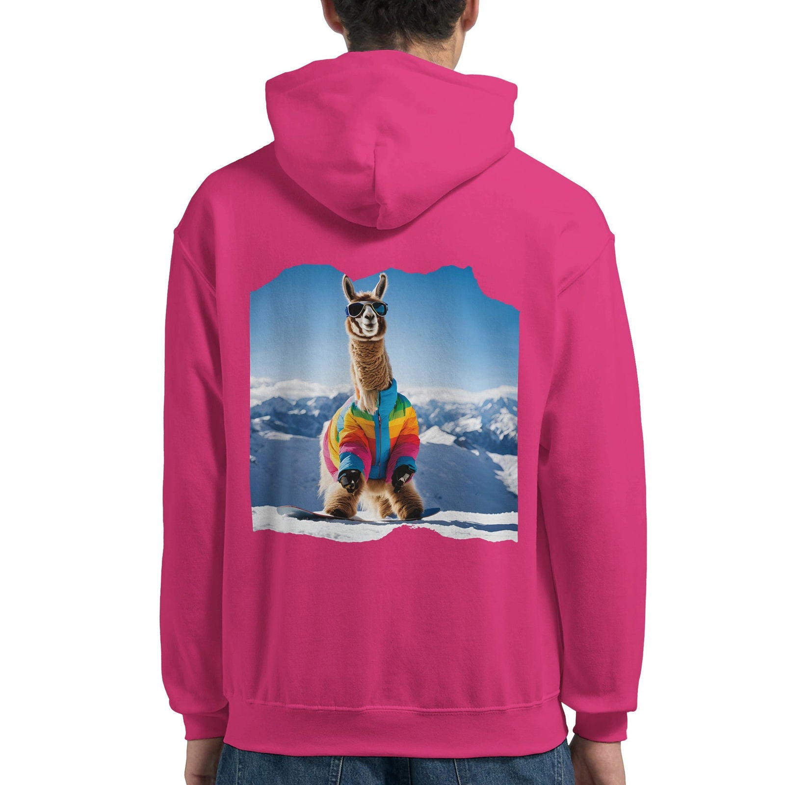 Powder Play Lama | Hoodie Unisex - Tshirt-Fabriek.nl