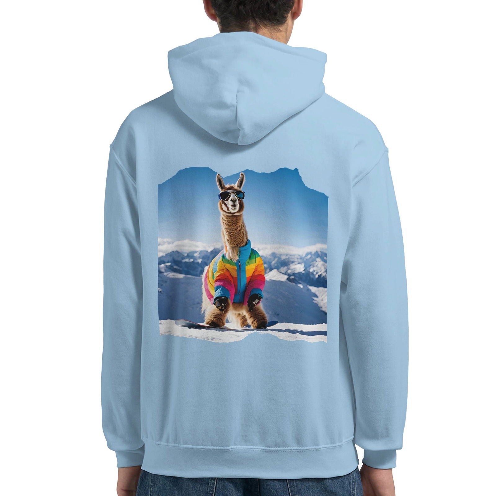 Powder Play Lama | Hoodie Unisex - Tshirt-Fabriek.nl