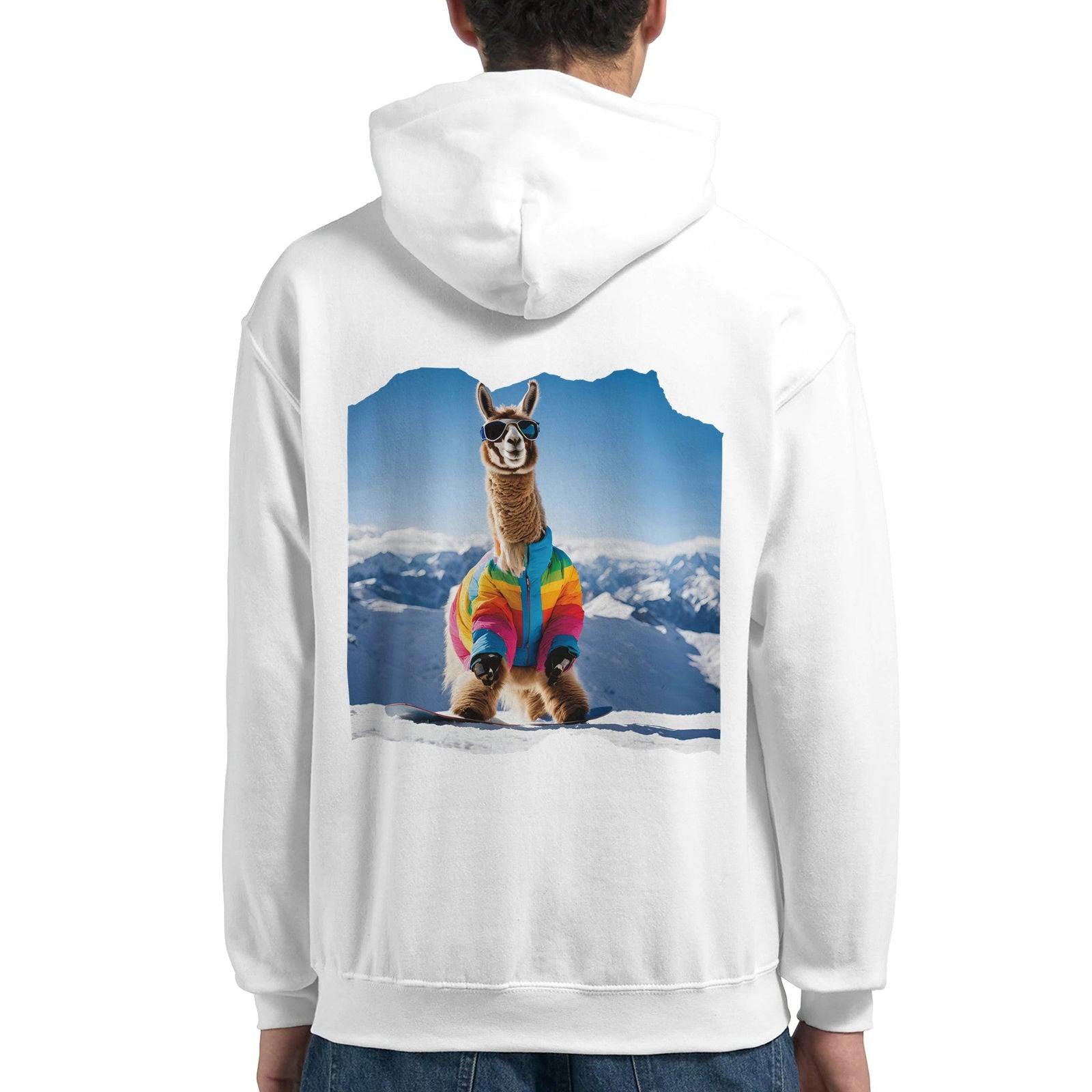 Powder Play Lama | Hoodie Unisex - Tshirt-Fabriek.nl