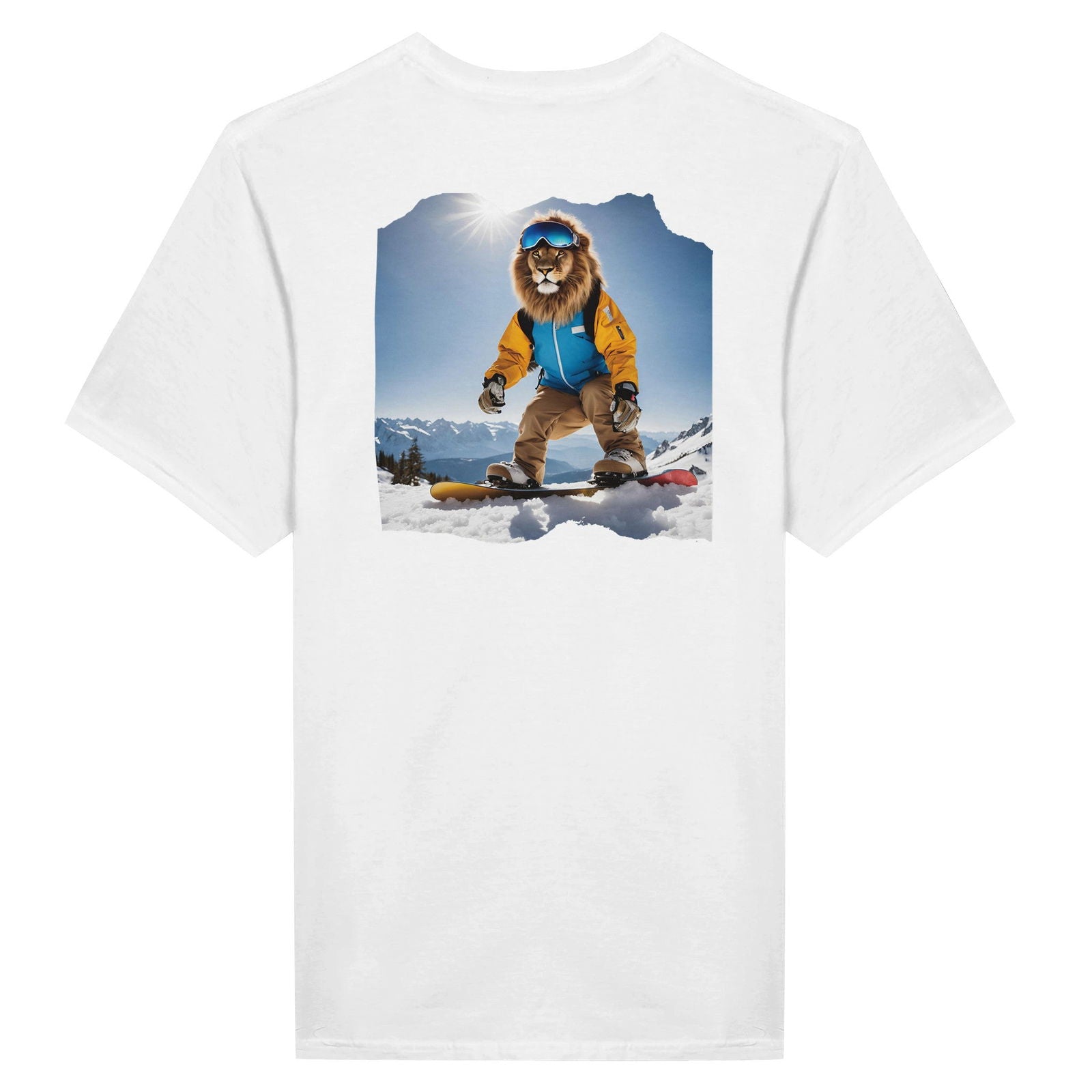 Powder Play Lion | T-Shirt Unisex - Tshirt-Fabriek.nl