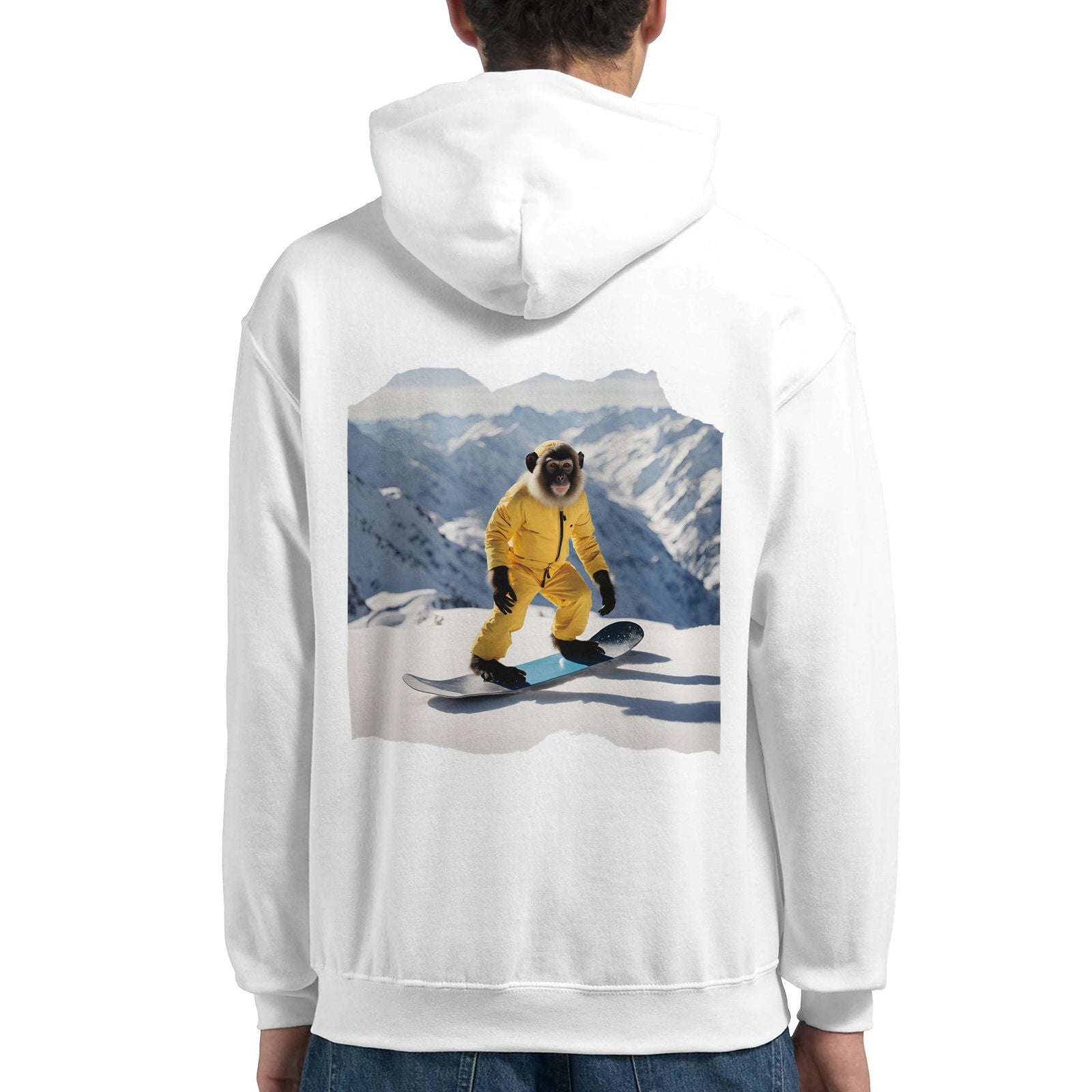 Powder Play Monkee | Hoodie Unisex - Tshirt-Fabriek.nl