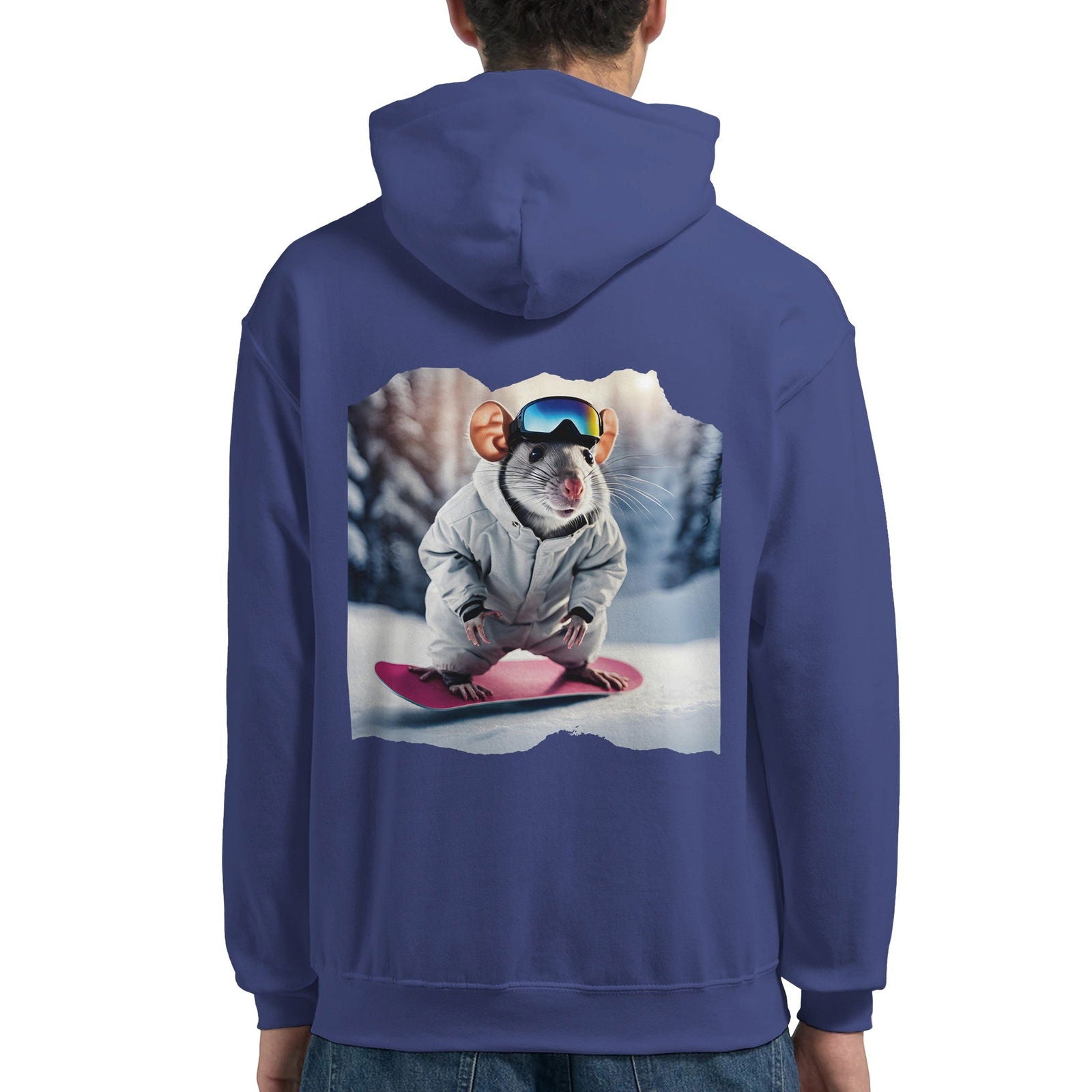 Powder Play Mouse | Hoodie Unisex - Tshirt-Fabriek.nl