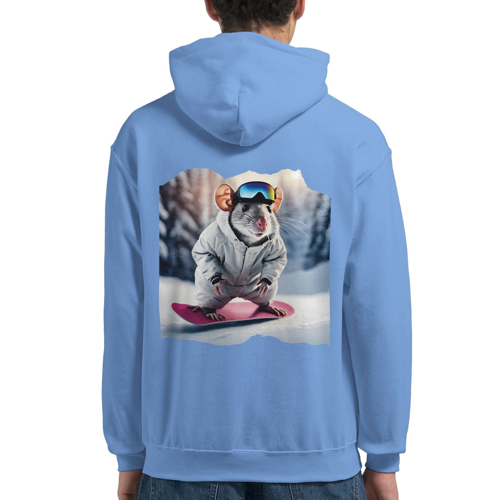 Powder Play Mouse | Hoodie Unisex - Tshirt-Fabriek.nl