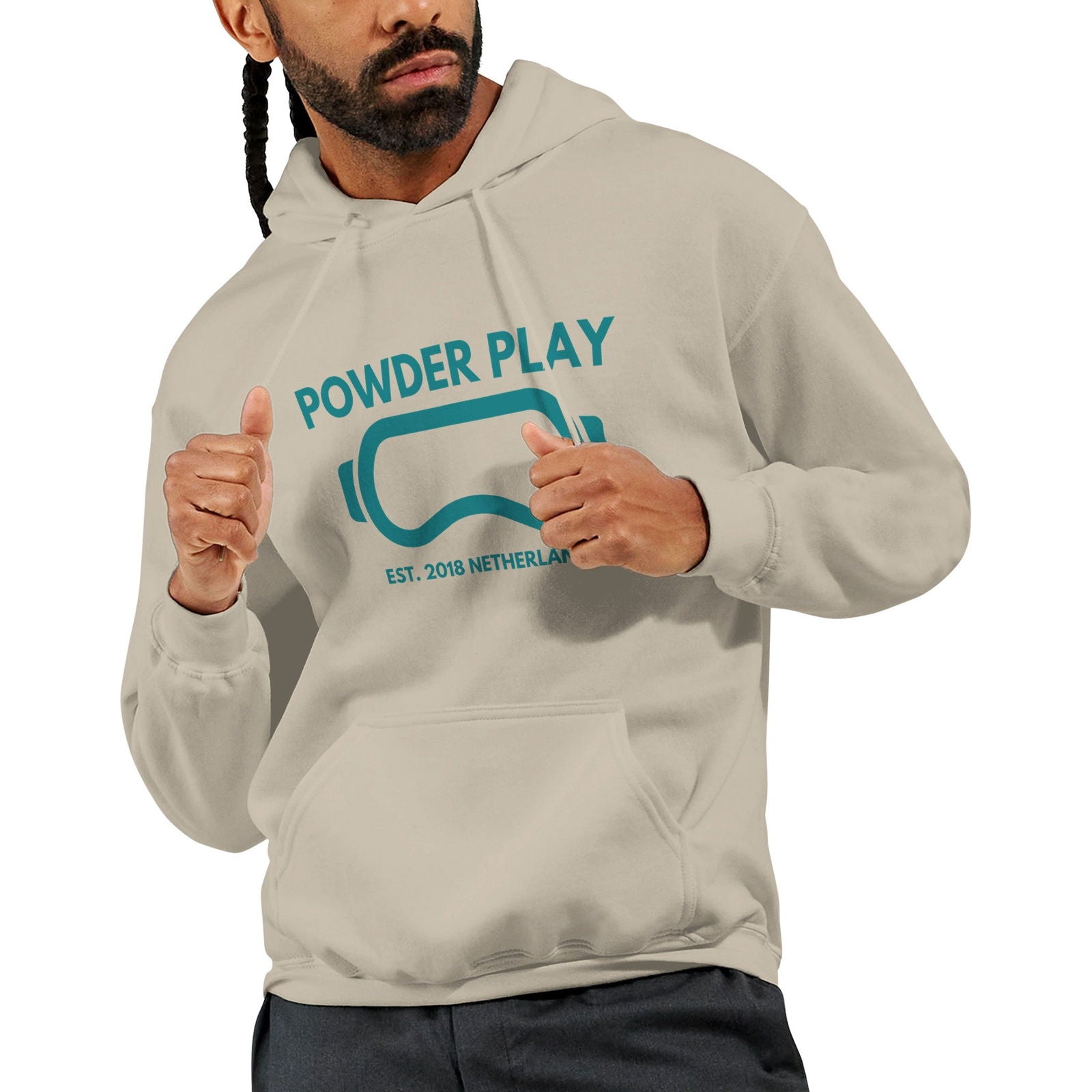 Powder Play Mouse | Hoodie Unisex - Tshirt-Fabriek.nl