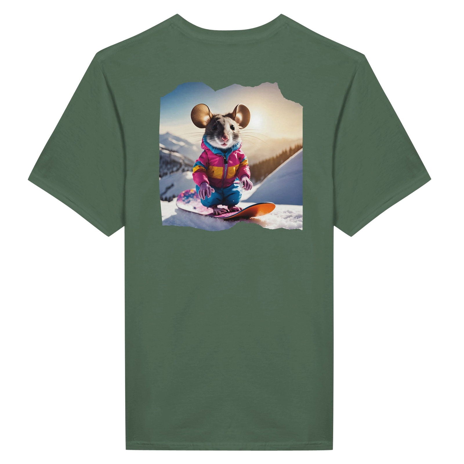 Powder Play Mouse | T-Shirt Unisex - Tshirt-Fabriek.nl