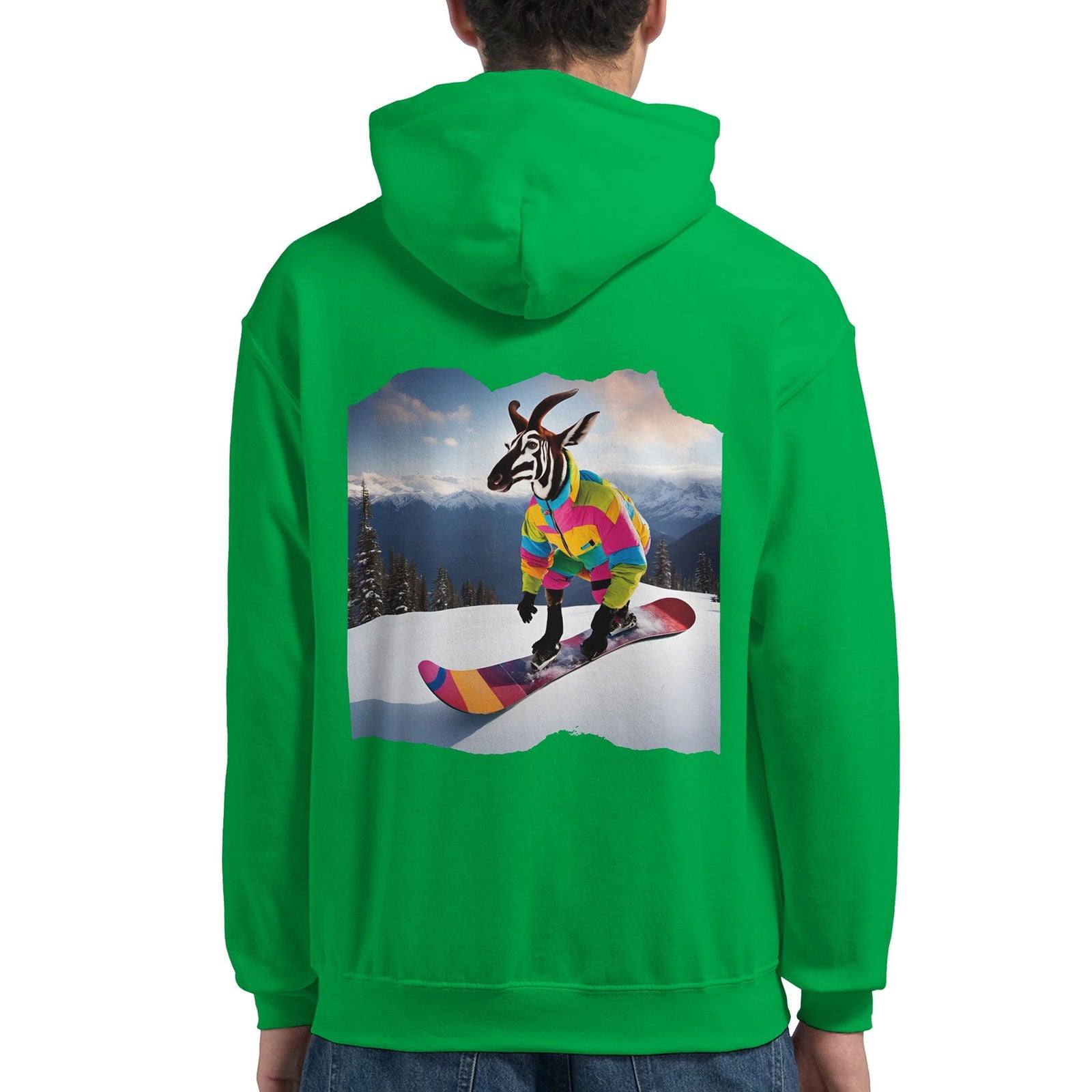 Powder Play Okapi | Hoodie Unisex - Tshirt-Fabriek.nl