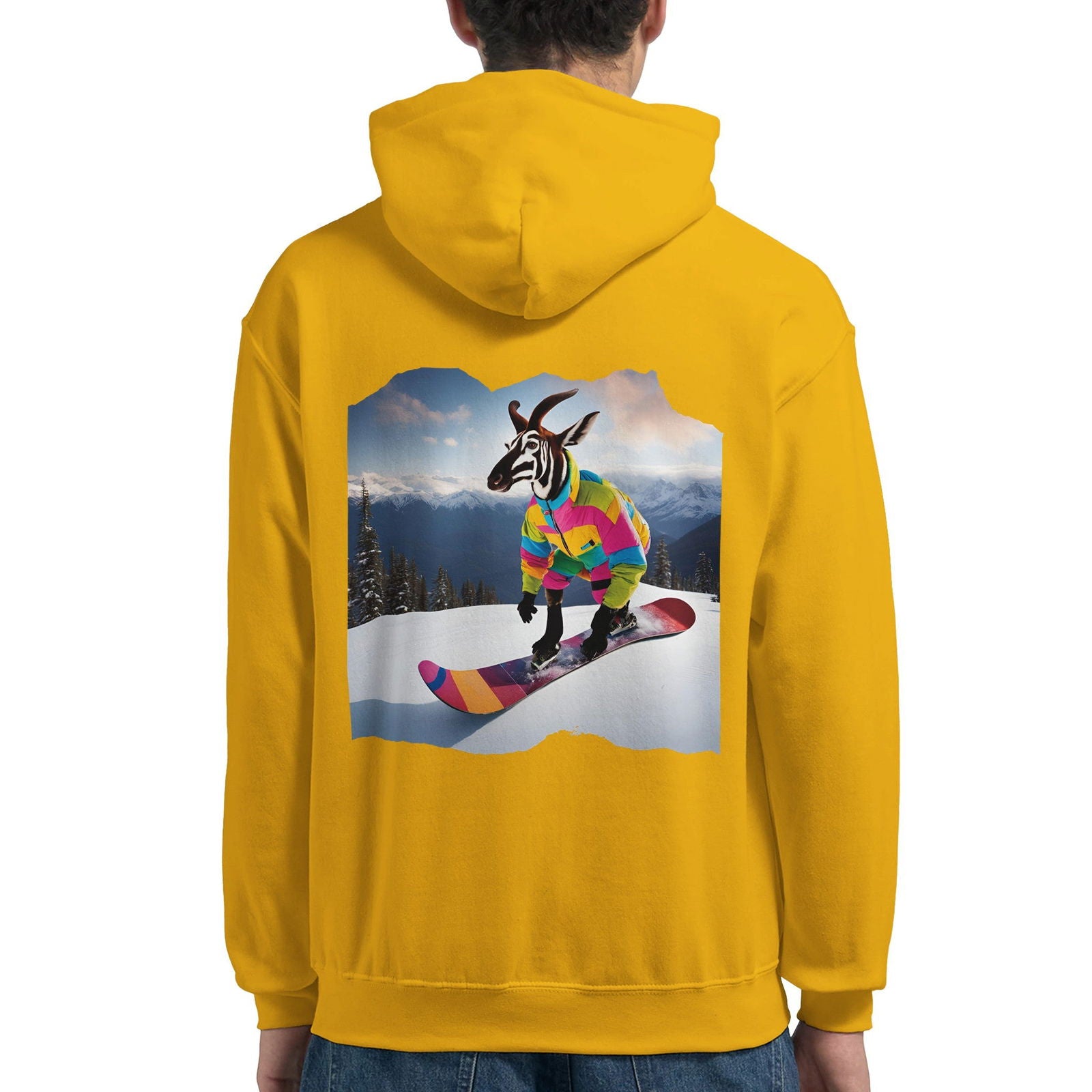 Powder Play Okapi | Hoodie Unisex - Tshirt-Fabriek.nl