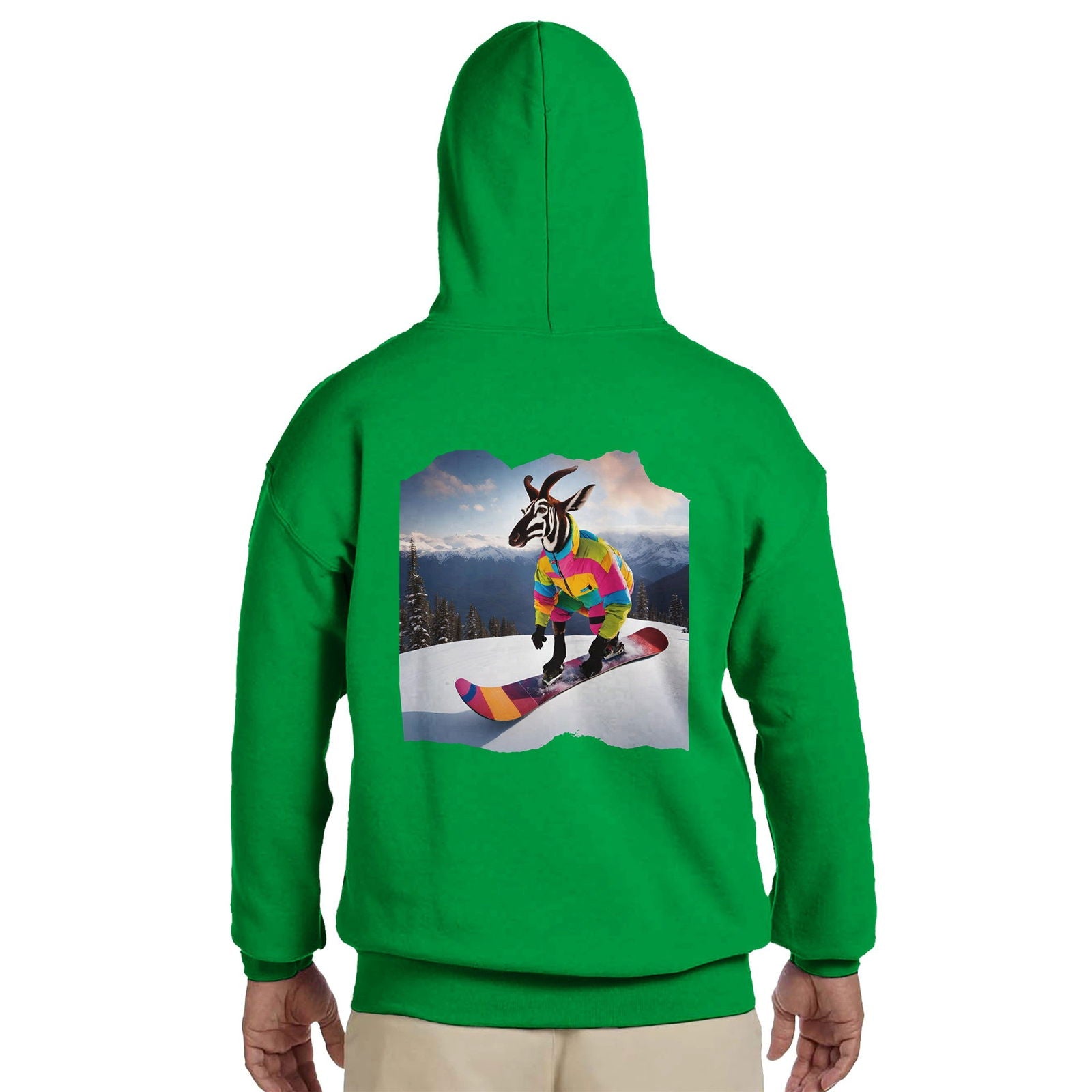 Powder Play Okapi | Hoodie Unisex - Tshirt-Fabriek.nl