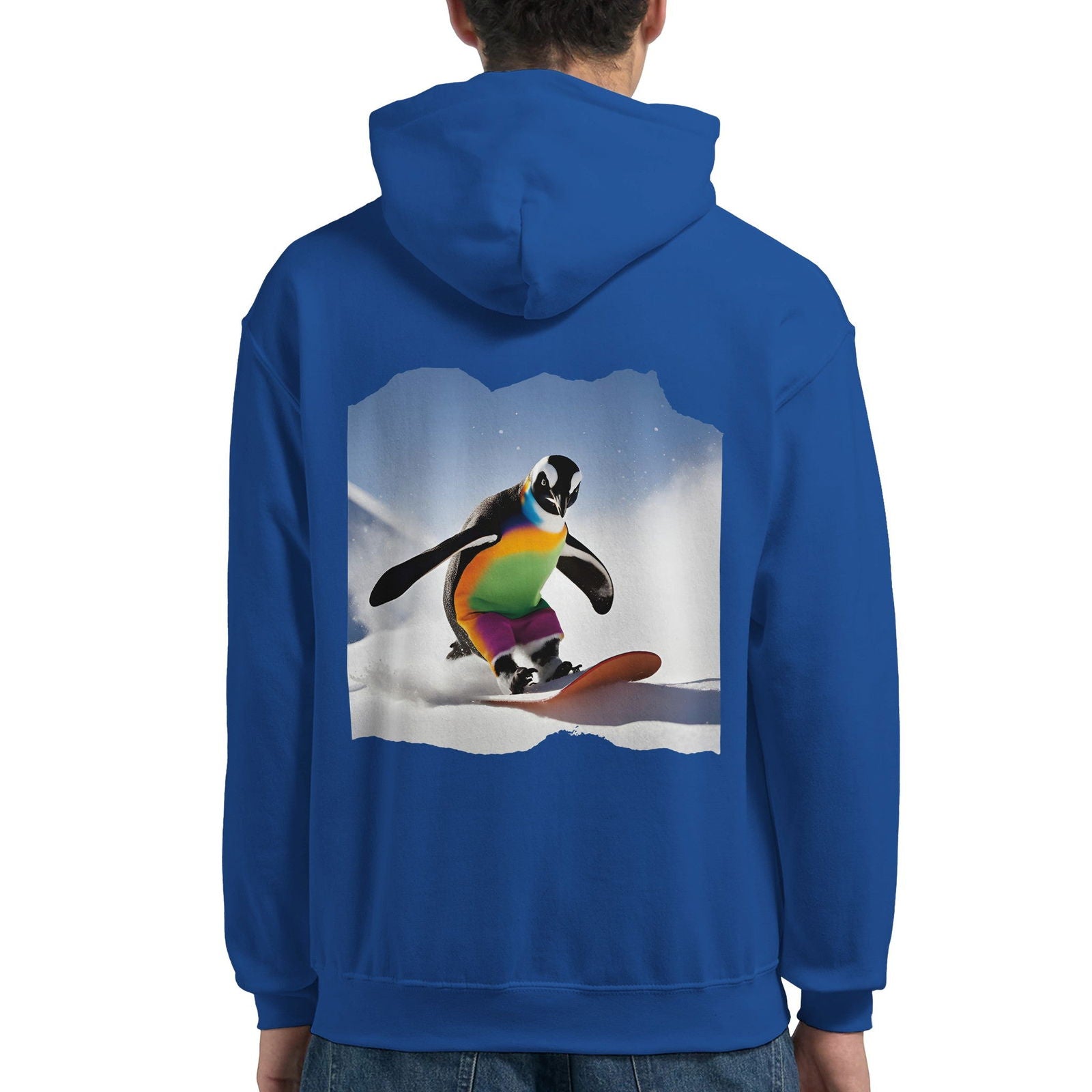 Powder Play Penguin | Hoodie Unisex - Tshirt-Fabriek.nl