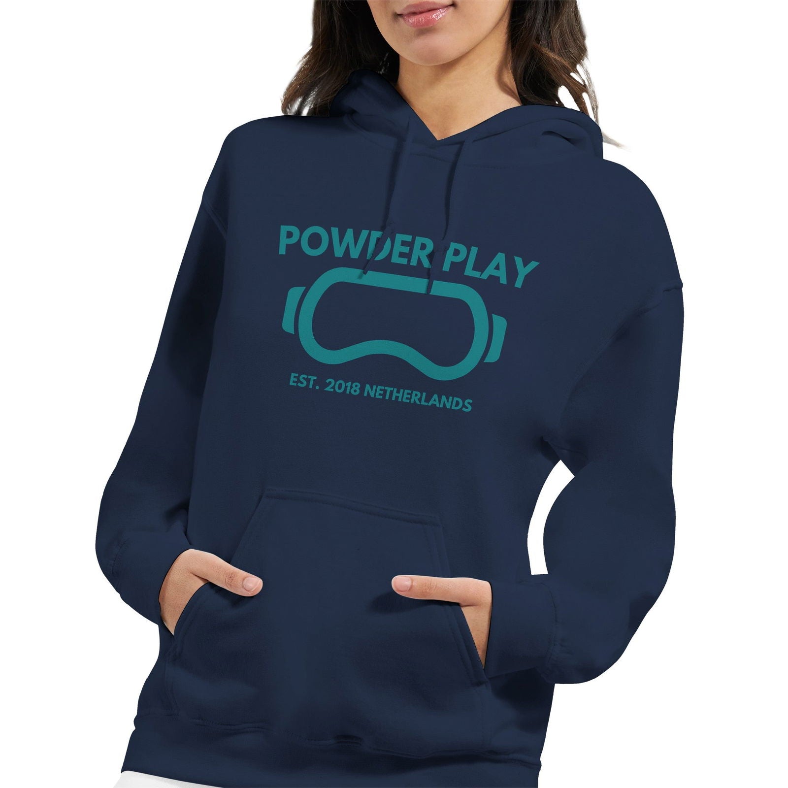 Powder Play Penguin | Hoodie Unisex - Tshirt-Fabriek.nl