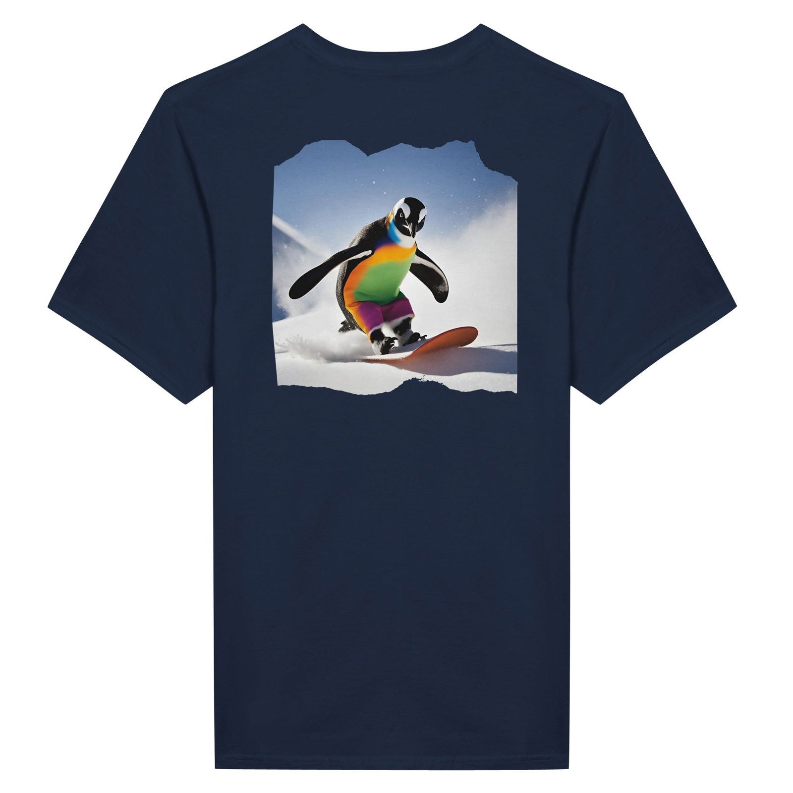 Powder Play Penquin | T-Shirt Unisex - Tshirt-Fabriek.nl