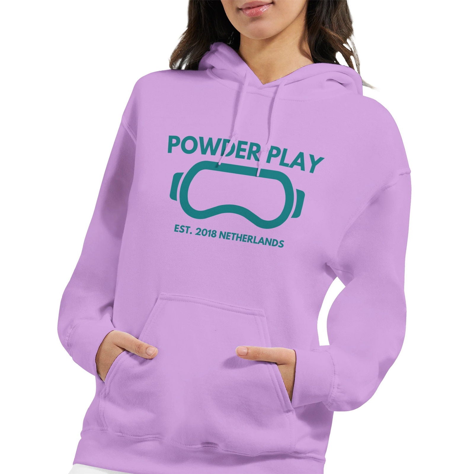 Powder Play Sloth | Hoodie Unisex - Tshirt-Fabriek.nl