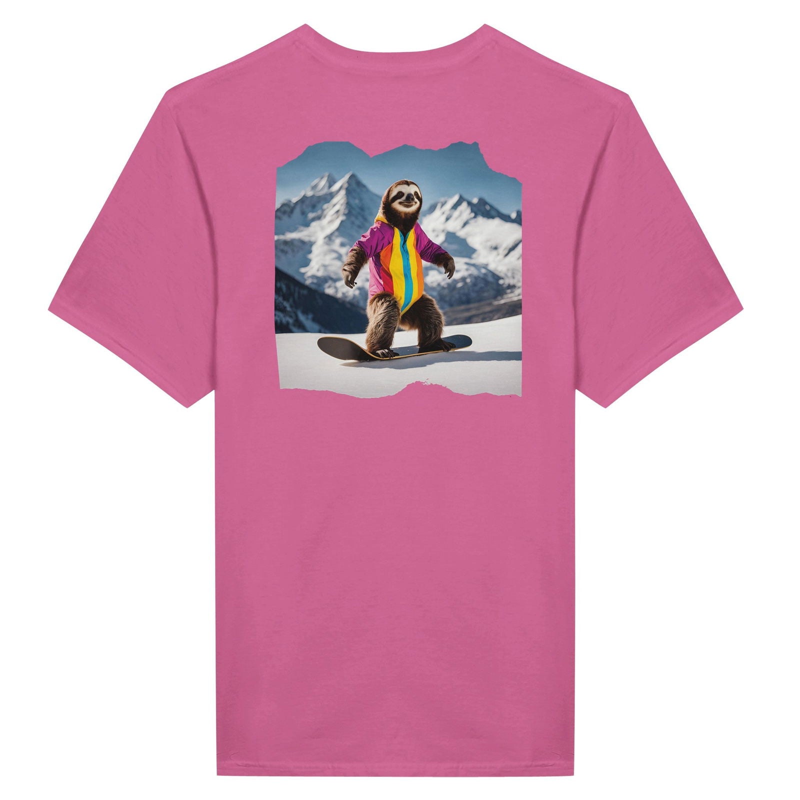 Powder Play Sloth | T-Shirt Unisex - Tshirt-Fabriek.nl