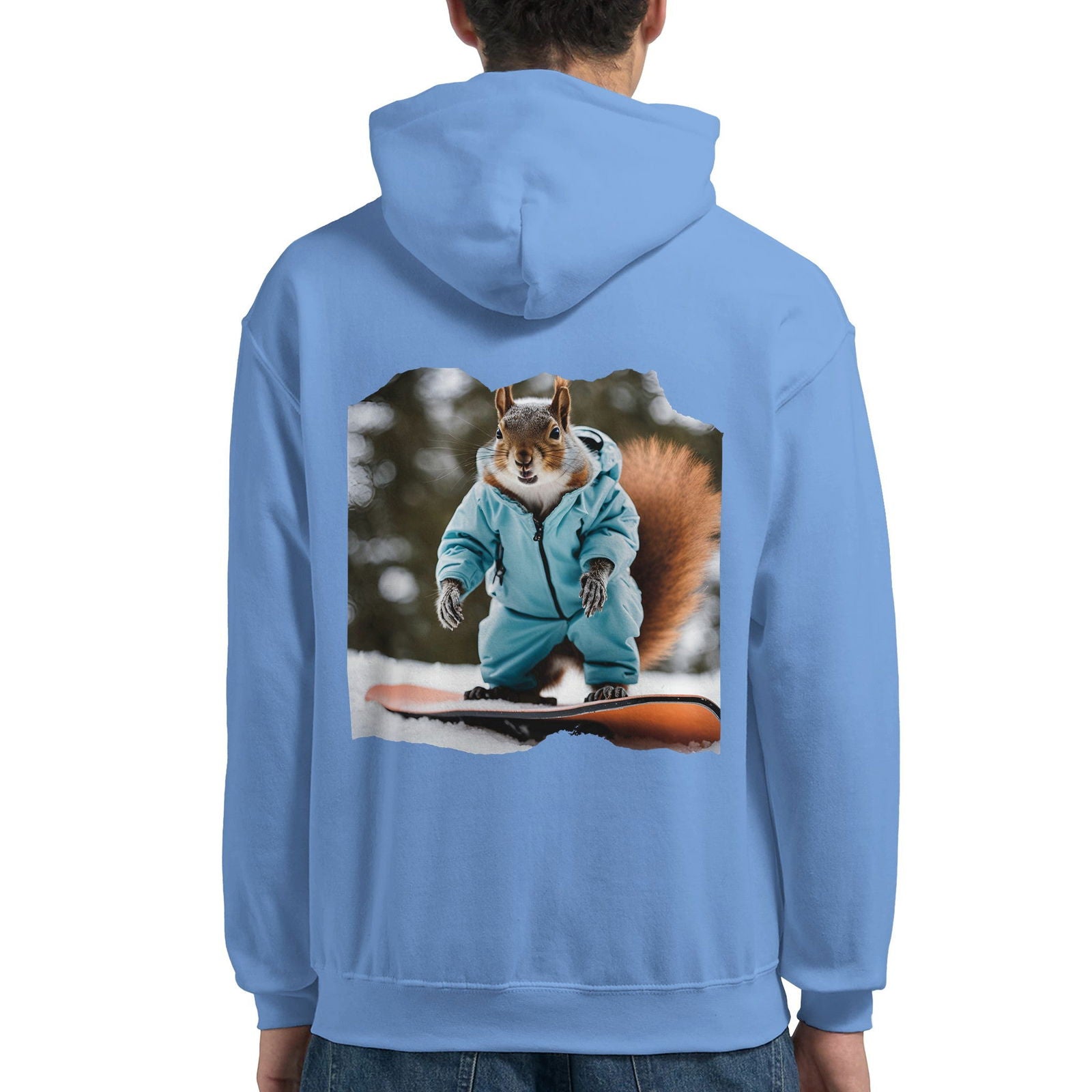 Powder Play Squirrel | Hoodie Unisex - Tshirt-Fabriek.nl