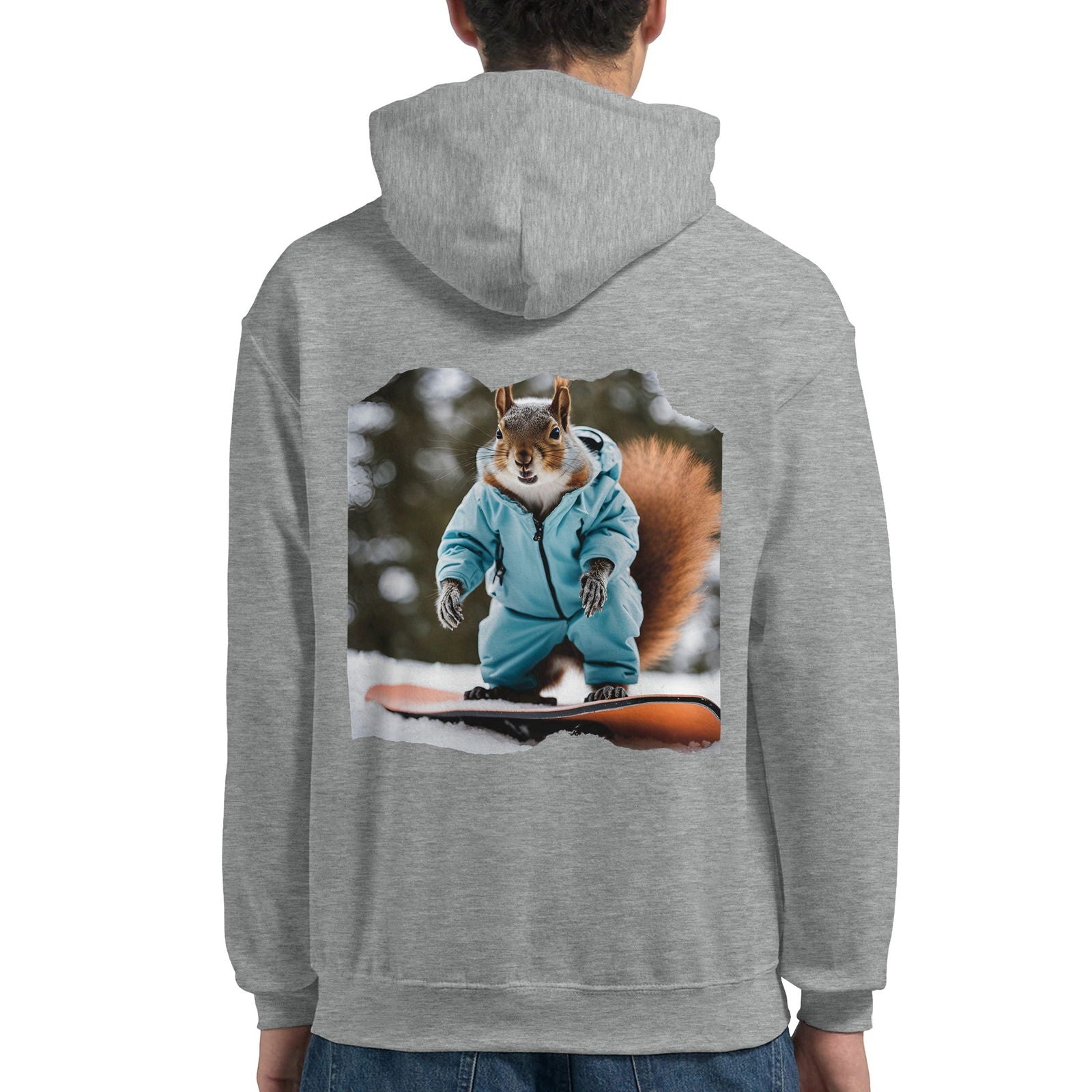 Powder Play Squirrel | Hoodie Unisex - Tshirt-Fabriek.nl