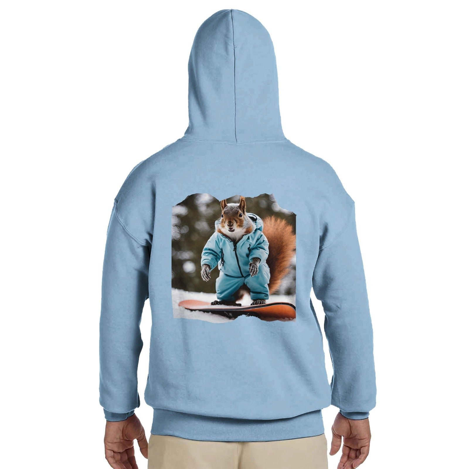 Powder Play Squirrel | Hoodie Unisex - Tshirt-Fabriek.nl