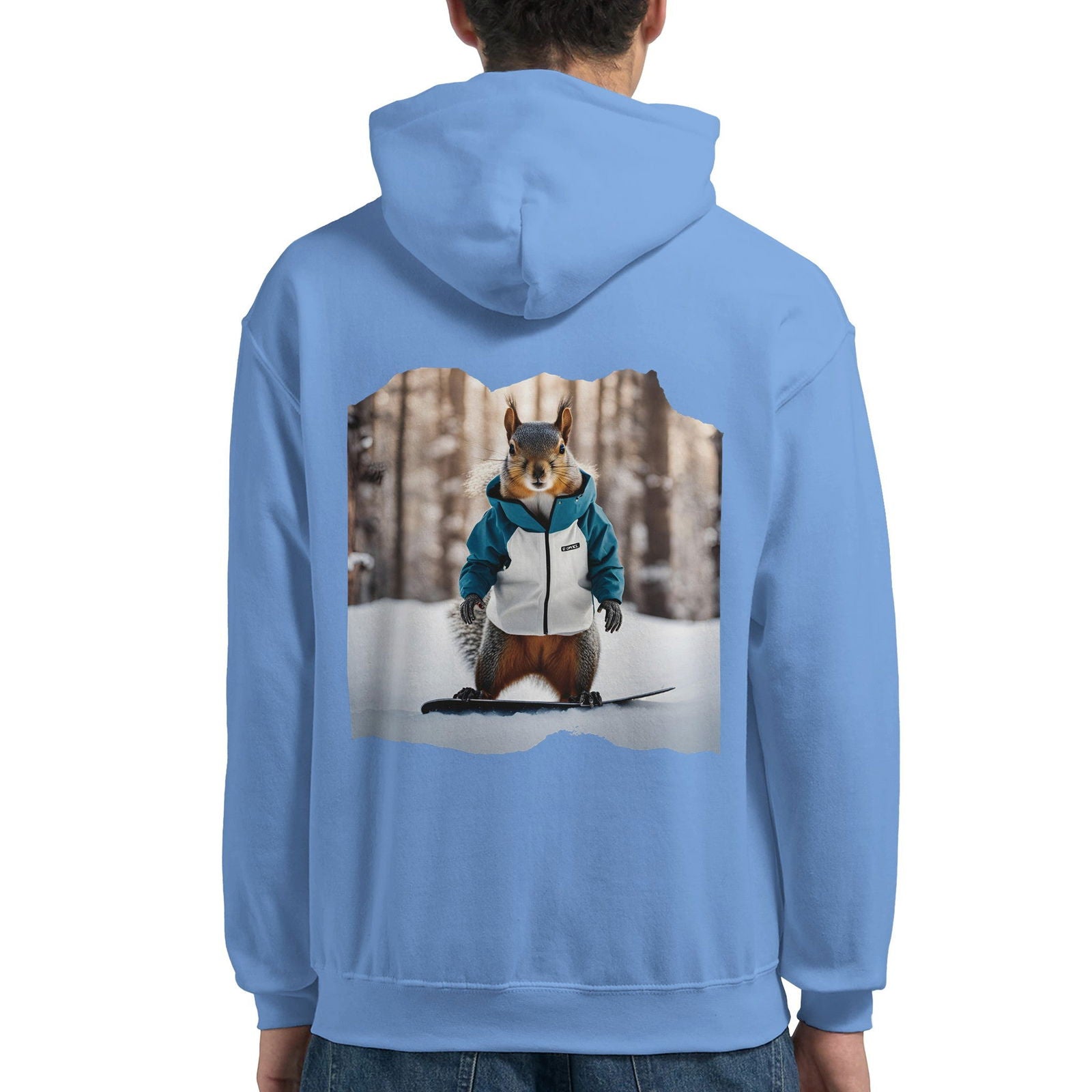 Powder Play Squirrel | Hoodie Unisex - Tshirt-Fabriek.nl