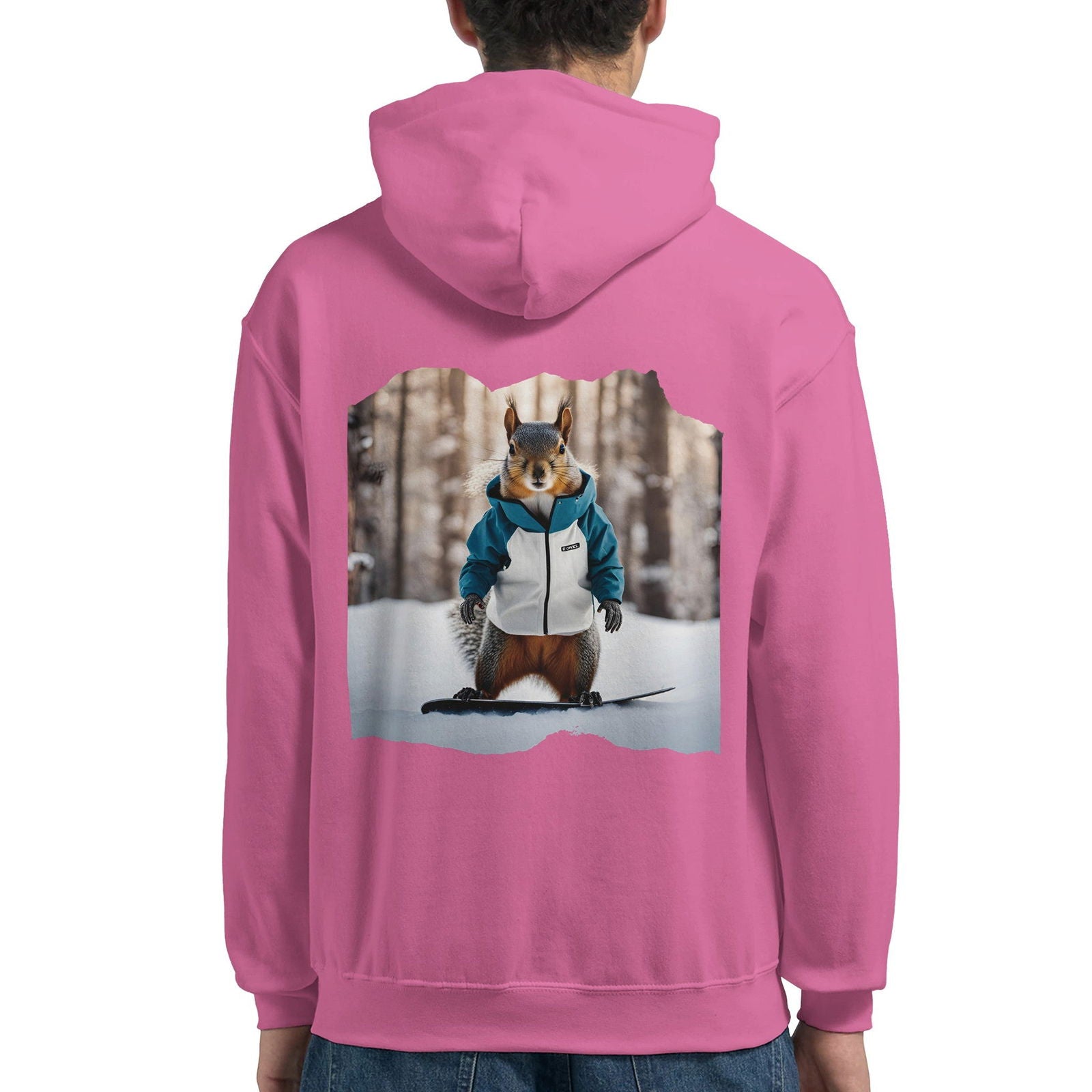 Powder Play Squirrel | Hoodie Unisex - Tshirt-Fabriek.nl