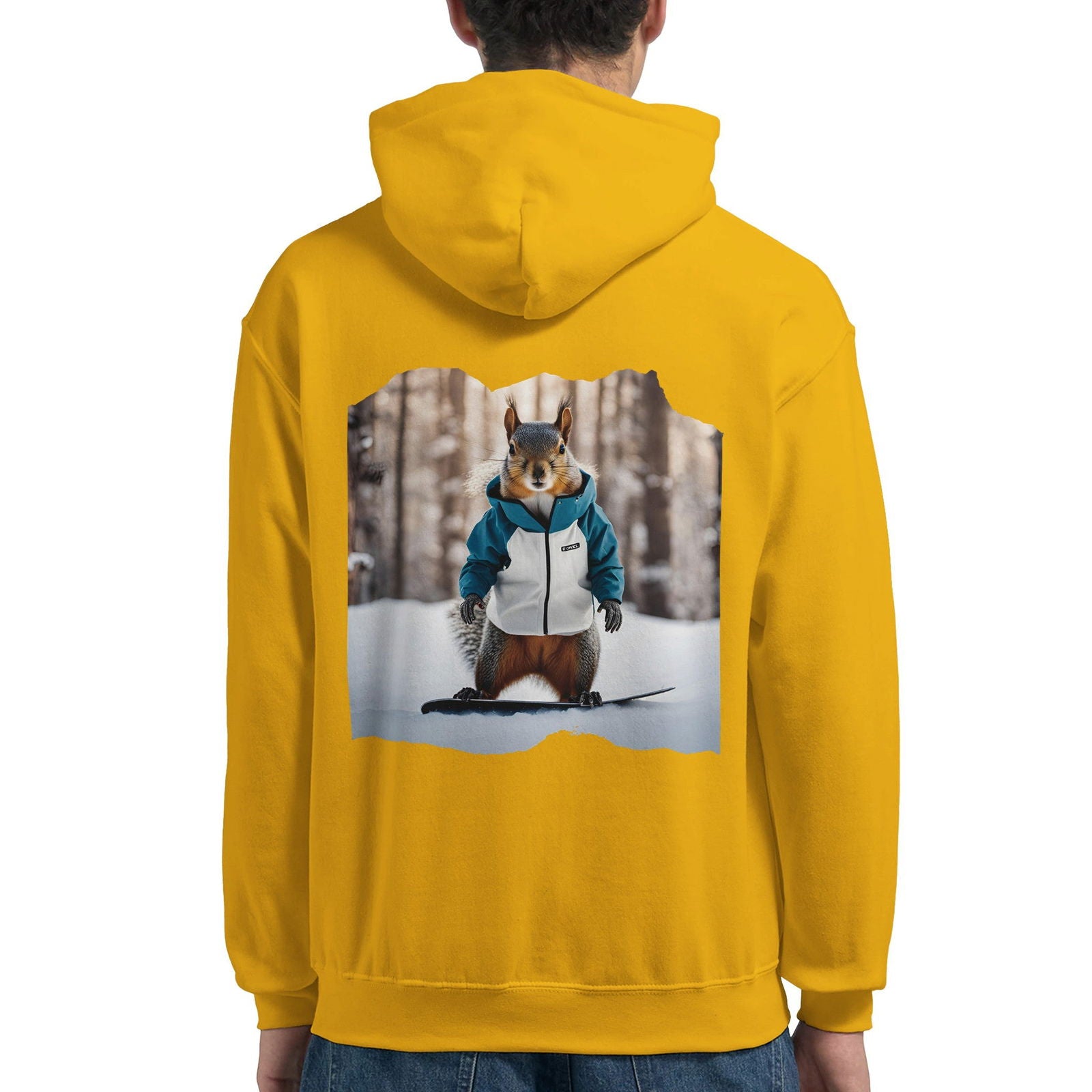 Powder Play Squirrel | Hoodie Unisex - Tshirt-Fabriek.nl