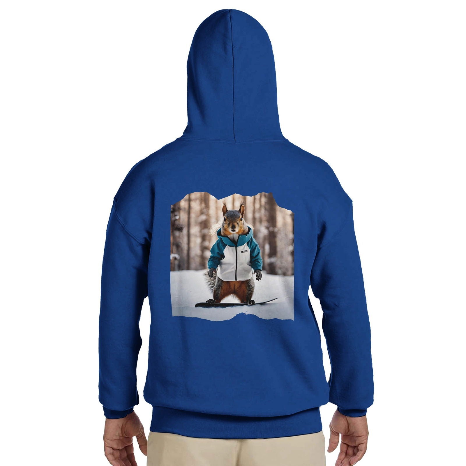 Powder Play Squirrel | Hoodie Unisex - Tshirt-Fabriek.nl