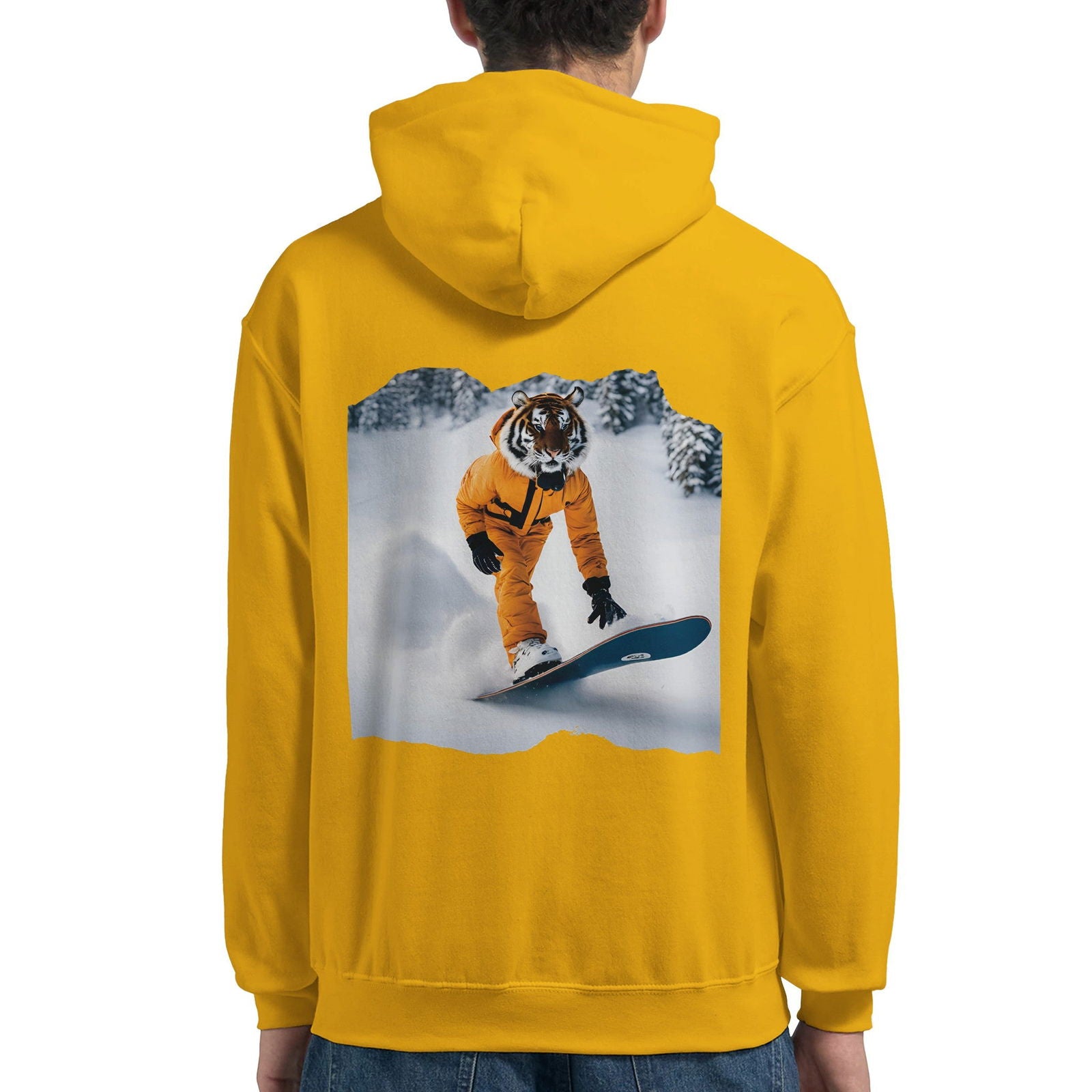 Powder Play Tiger | Hoodie Unisex - Tshirt-Fabriek.nl