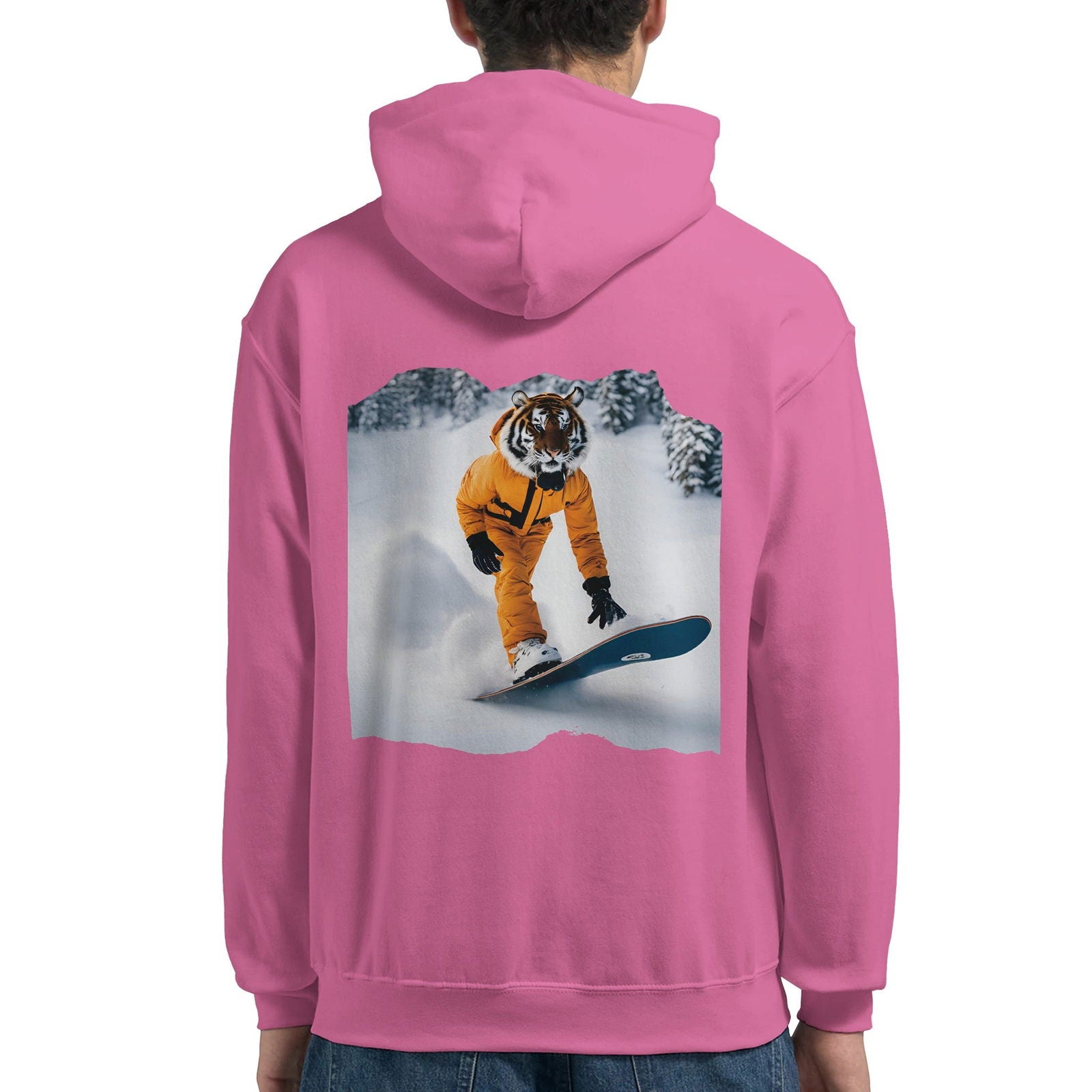 Powder Play Tiger | Hoodie Unisex - Tshirt-Fabriek.nl