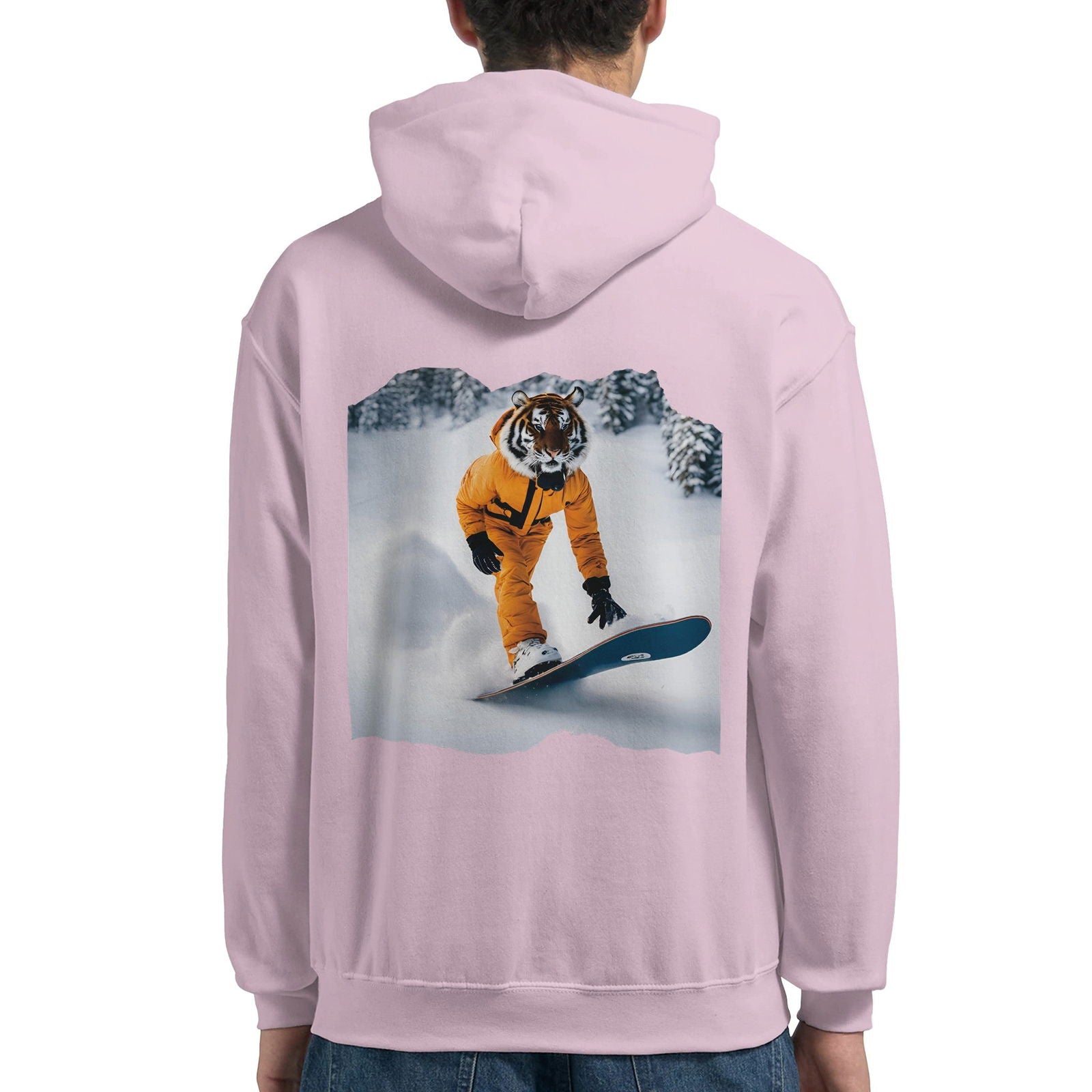 Powder Play Tiger | Hoodie Unisex - Tshirt-Fabriek.nl