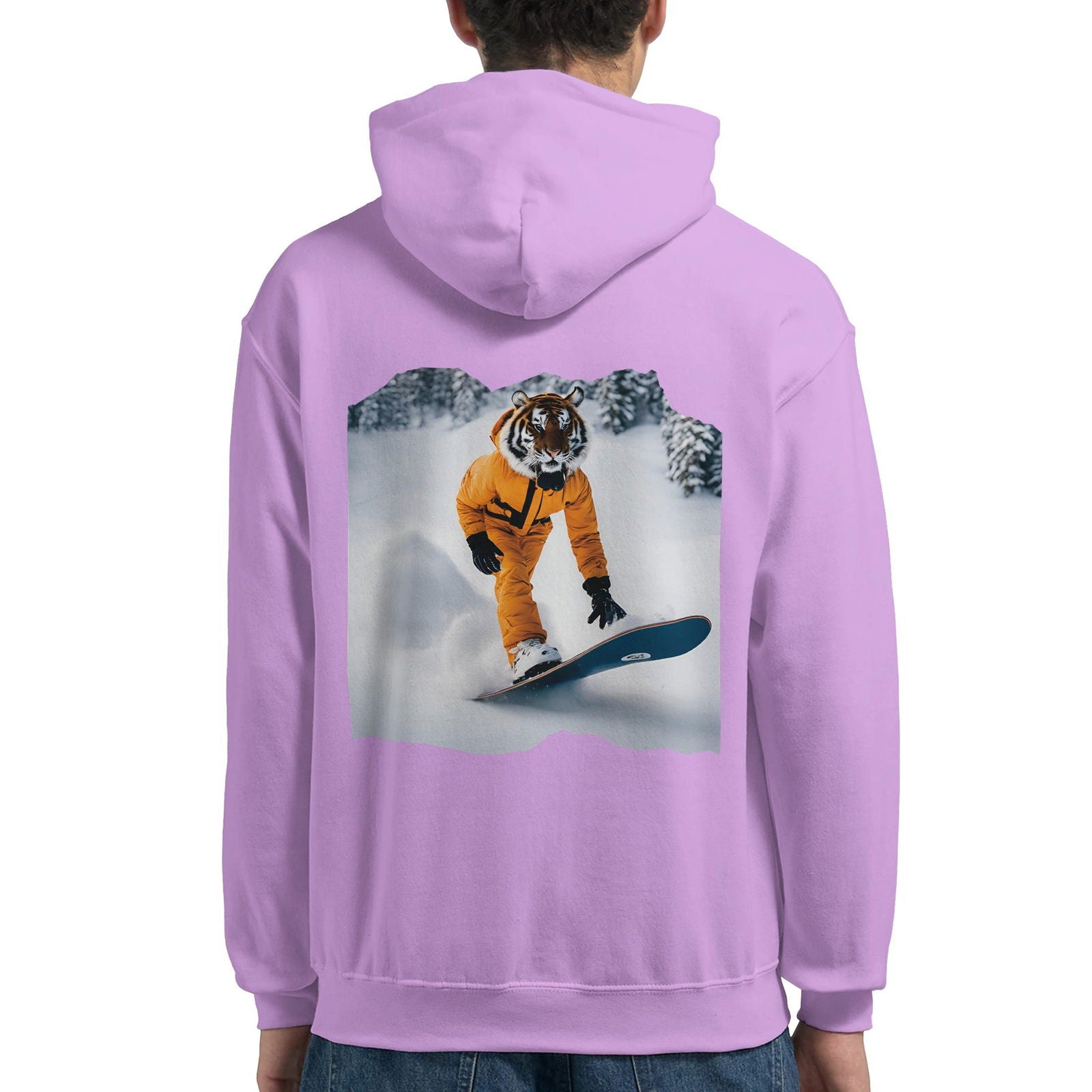 Powder Play Tiger | Hoodie Unisex - Tshirt-Fabriek.nl