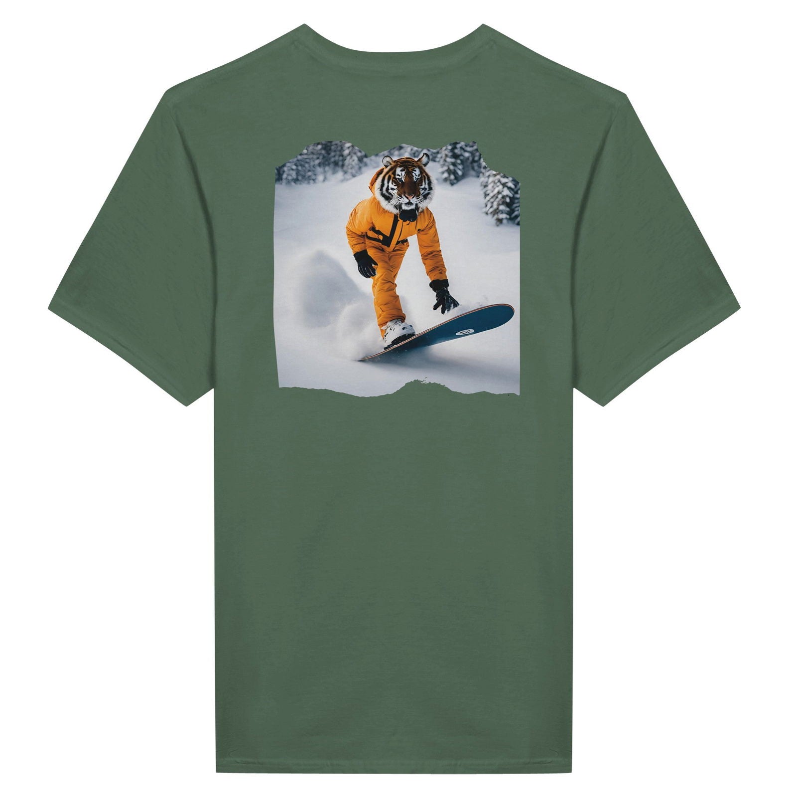 Powder Play Tiger | T-Shirt Unisex - Tshirt-Fabriek.nl