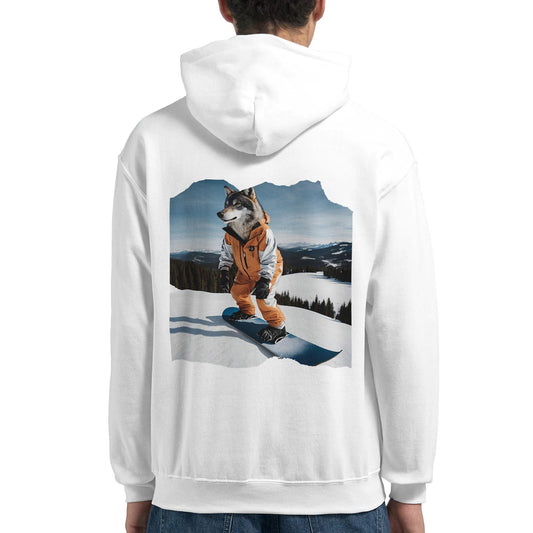 Powder Play Wolf | Hoodie Unisex - Tshirt-Fabriek.nl