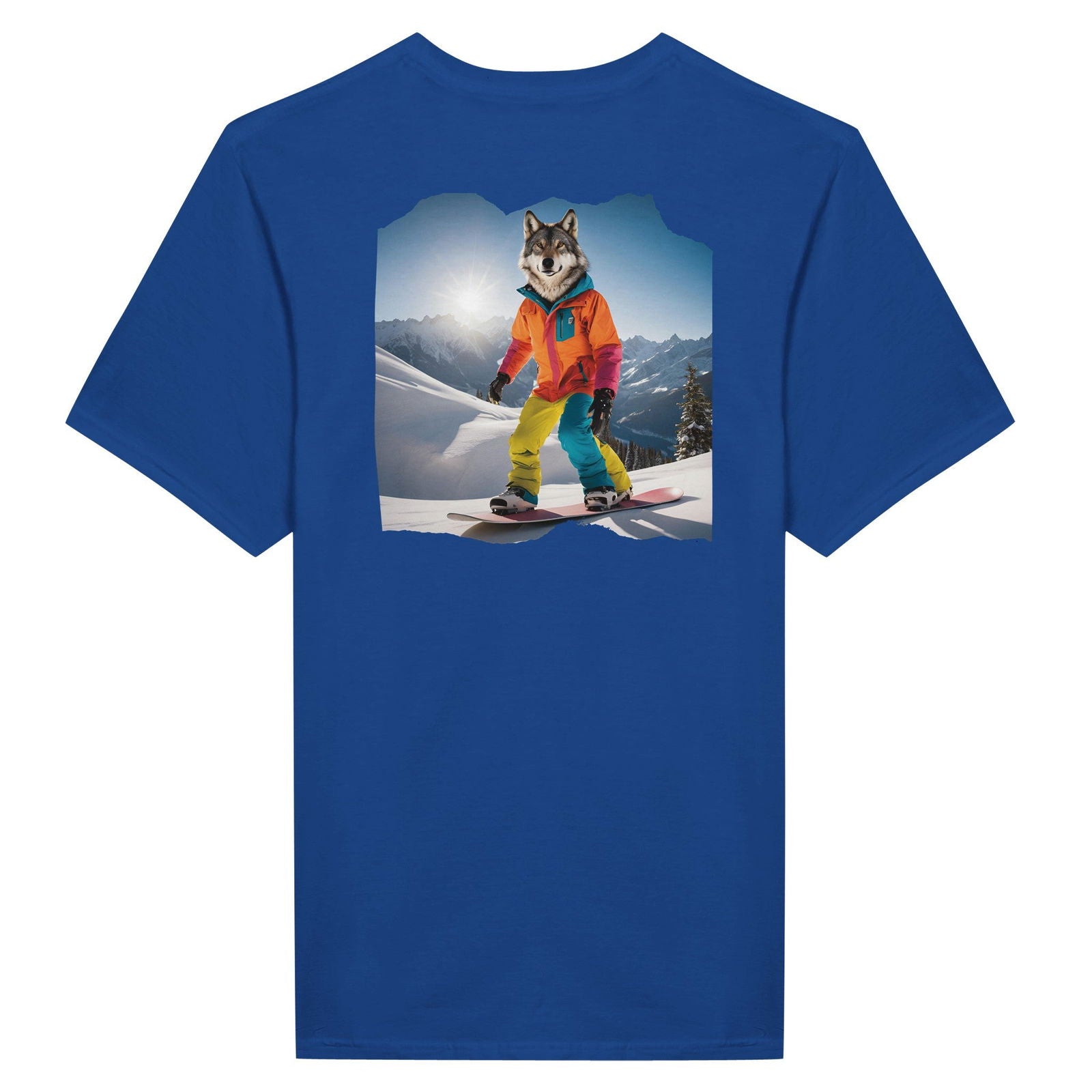 Powder Play Wolf | T-Shirt Unisex - Tshirt-Fabriek.nl