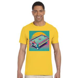 Retro Air-Hockey | T-Shirt Unisex - Tshirt-Fabriek.nl