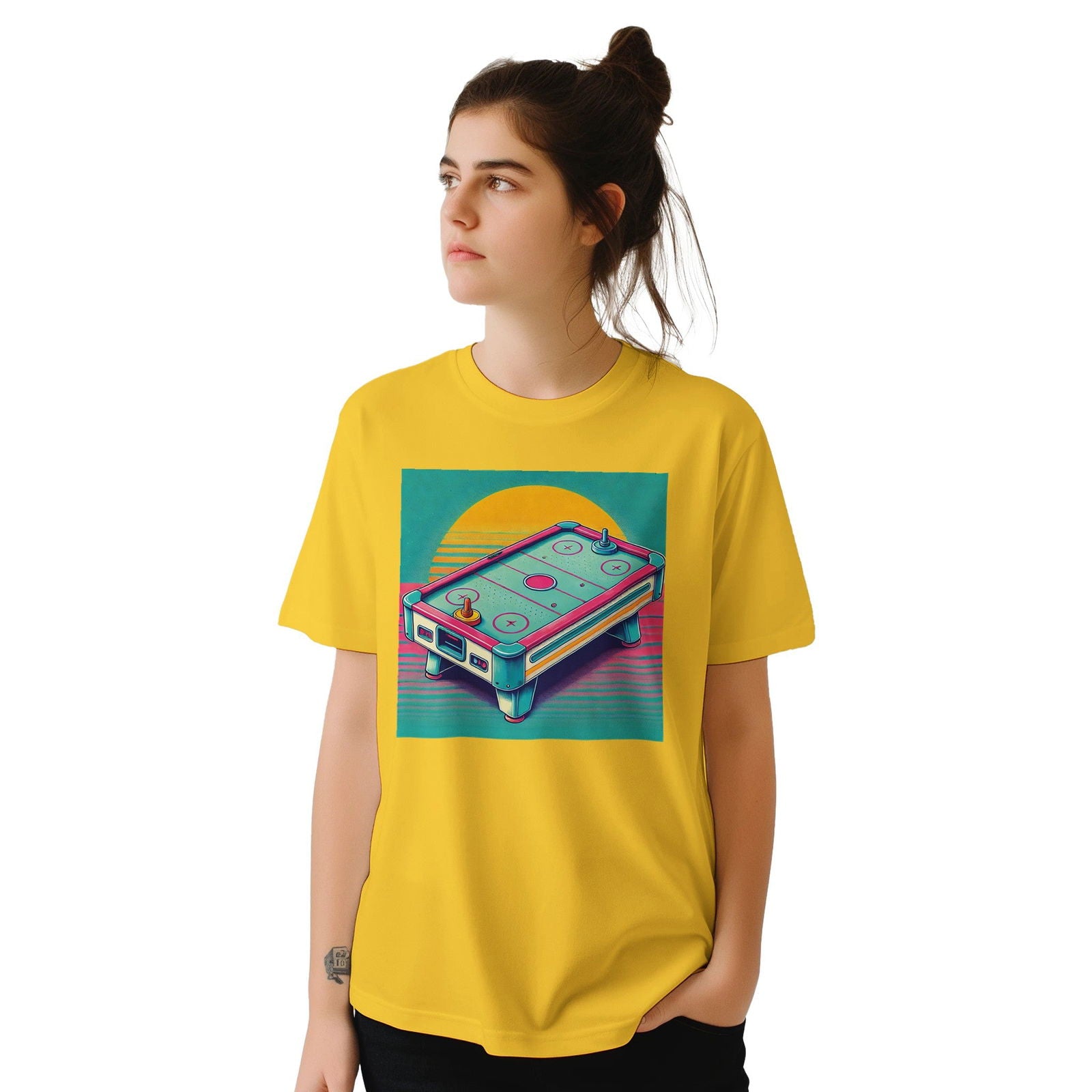 Retro Air-Hockey | T-Shirt Unisex - Tshirt-Fabriek.nl