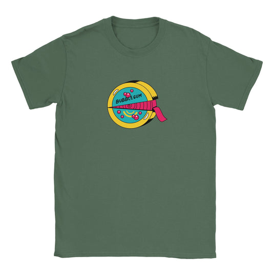 Retro Bubblegum roll | T-Shirt Unisex - Tshirt-Fabriek.nl