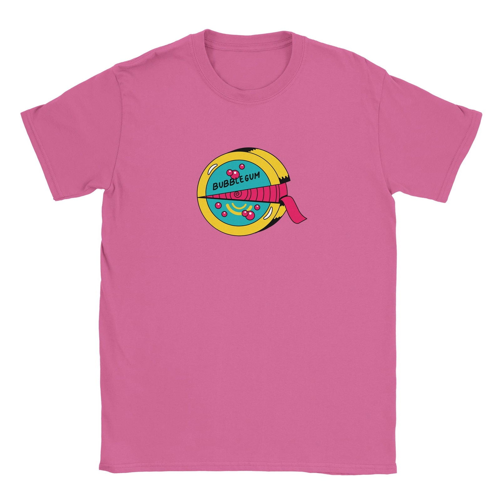 Retro Bubblegum roll | T-Shirt Unisex - Tshirt-Fabriek.nl