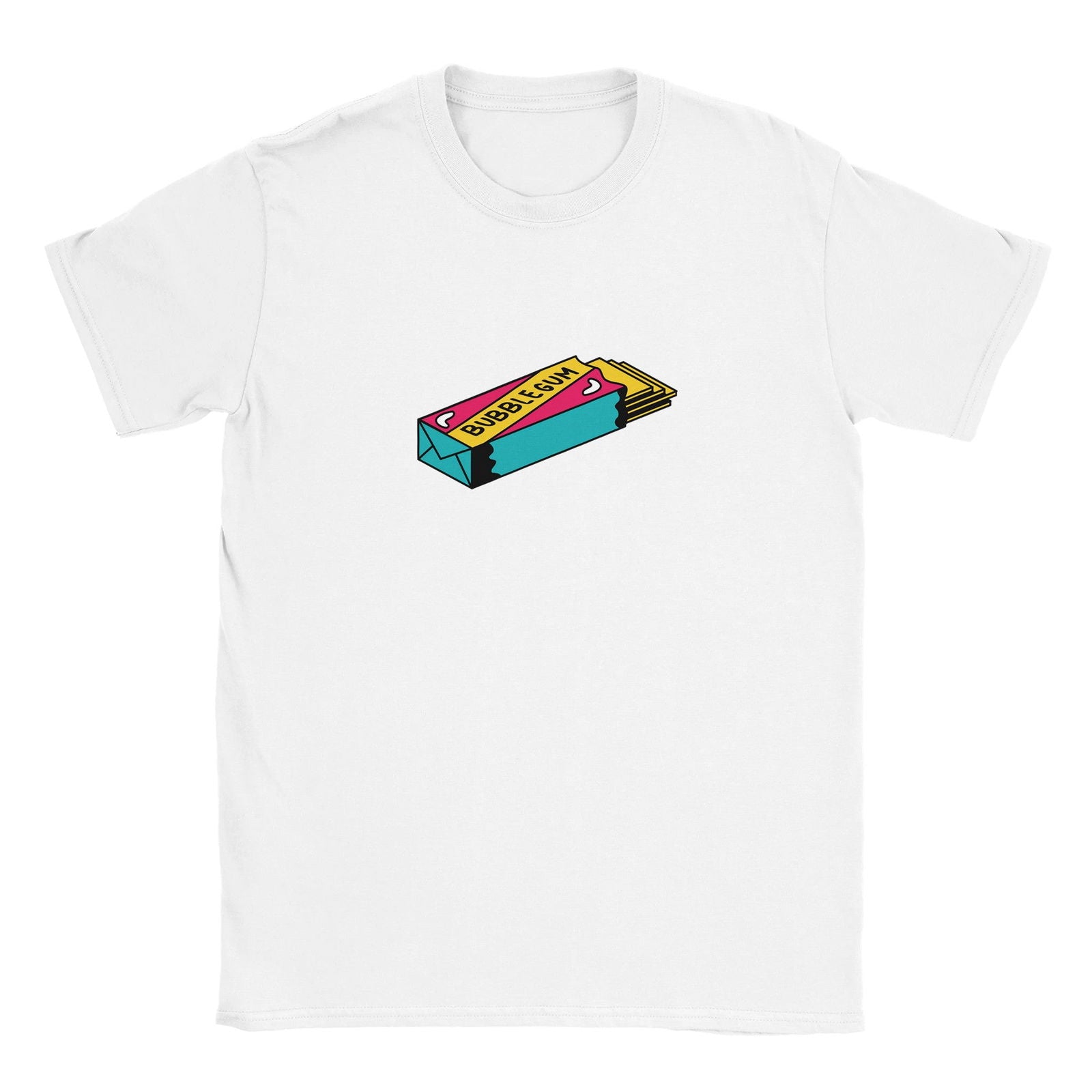 Retro Bubblegum strips | T-Shirt Unisex - Tshirt-Fabriek.nl