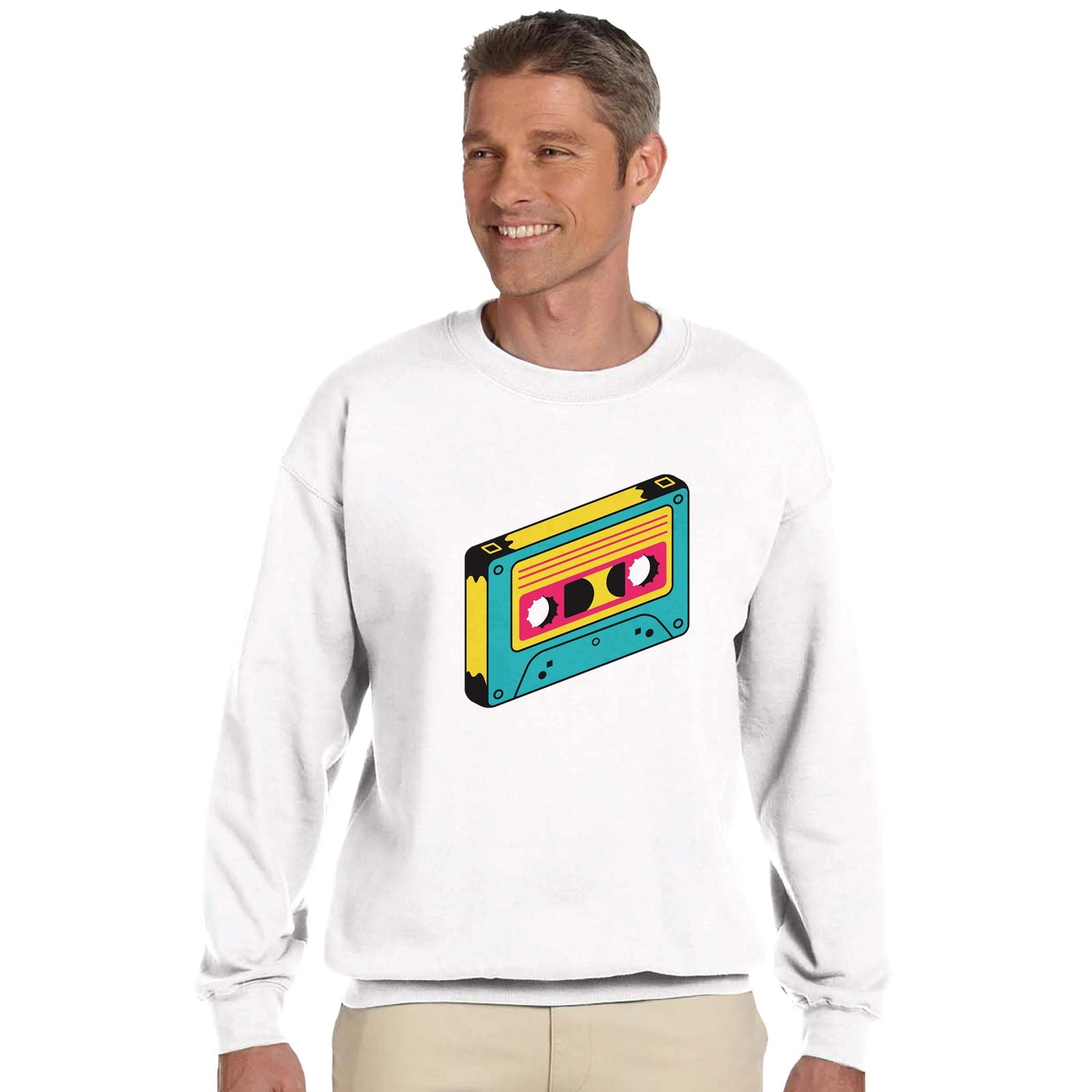 Retro Cassette | Trui Unisex - Tshirt-Fabriek.nl