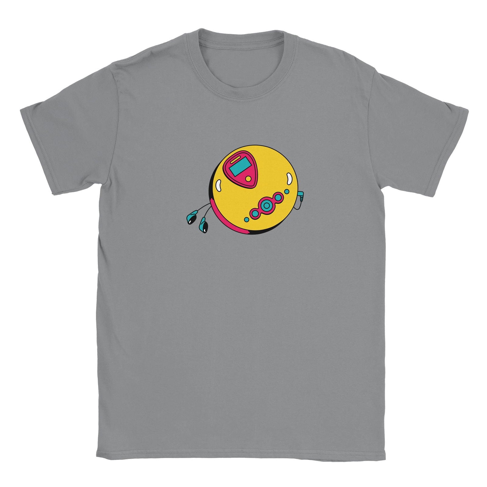 Retro Discman | T-Shirt Unisex - Tshirt-Fabriek.nl