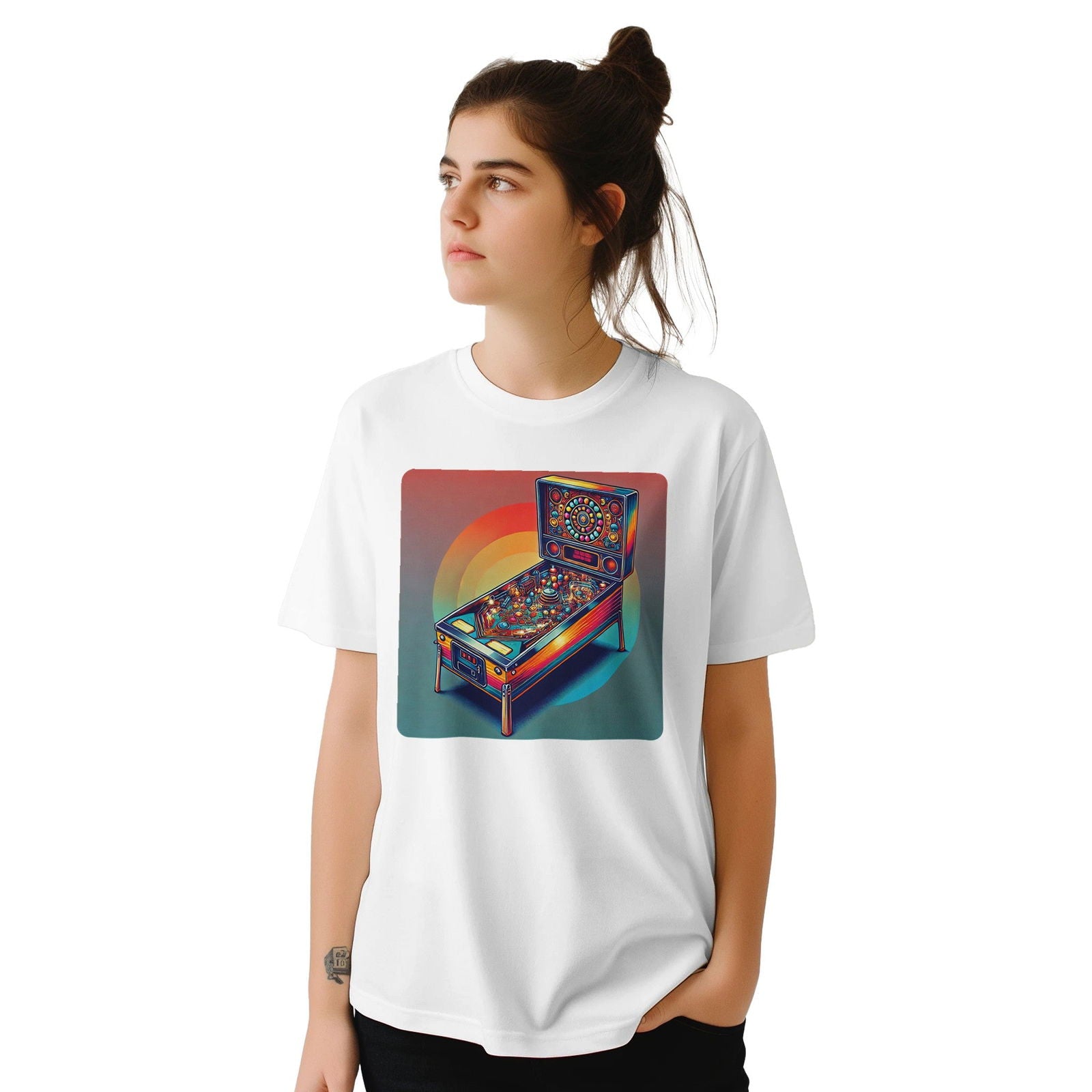 Retro Flipperkast | T-Shirt Unisex - Tshirt-Fabriek.nl