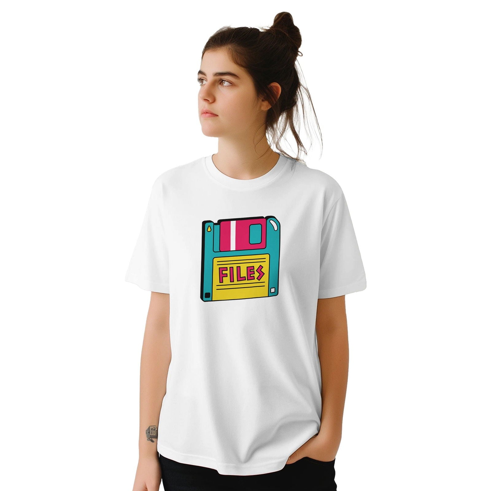 Retro Floppy disc | T-Shirt Unisex - Tshirt-Fabriek.nl