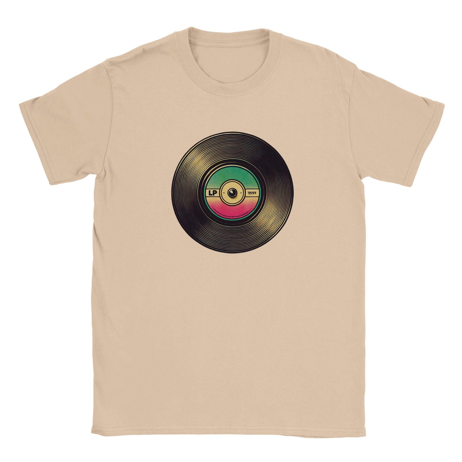 Retro LP plaat | T-Shirt Unisex - Tshirt-Fabriek.nl