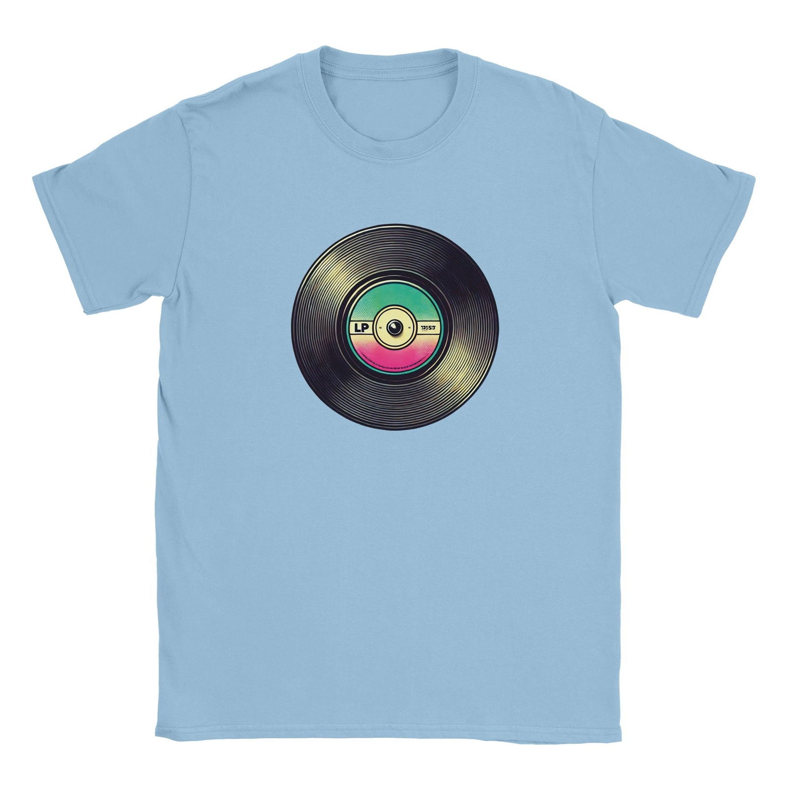 Retro LP plaat | T-Shirt Unisex - Tshirt-Fabriek.nl